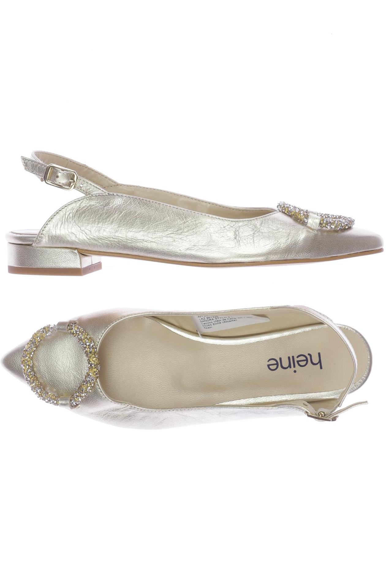 

Heine Damen Ballerinas, gold, Gr. 37