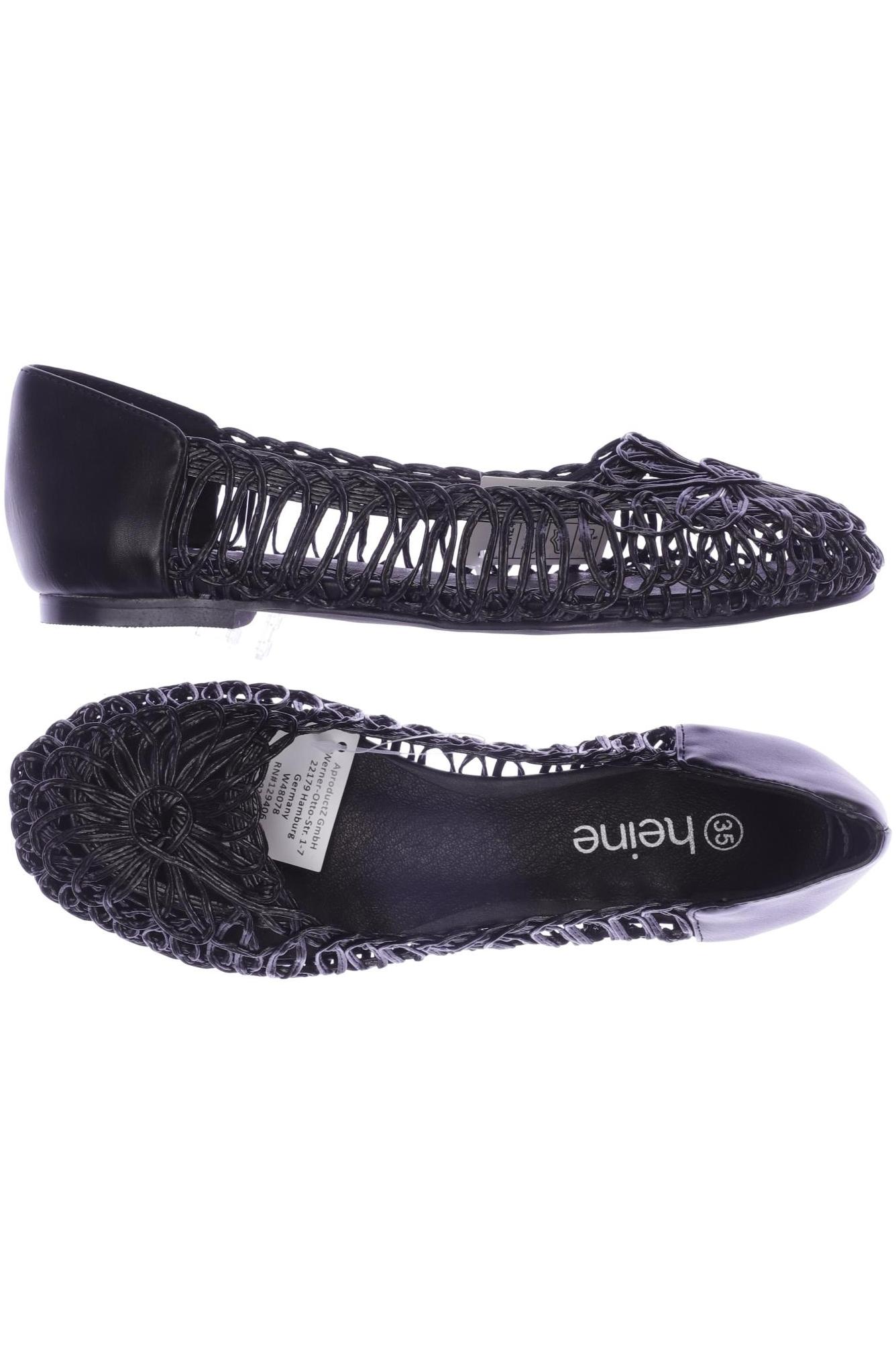 

Heine Damen Ballerinas, schwarz, Gr. 35