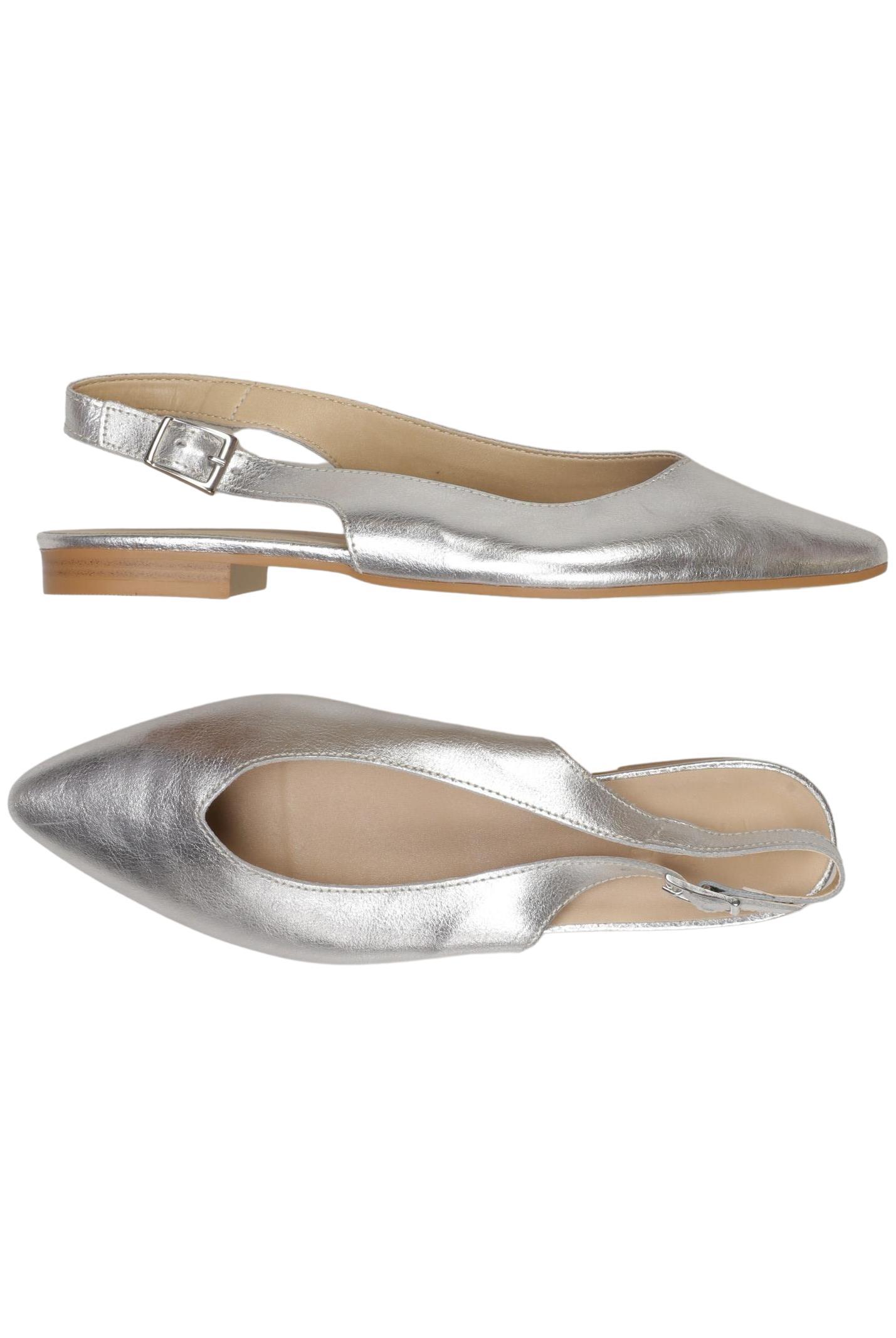 

Heine Damen Ballerinas, silber, Gr. 42