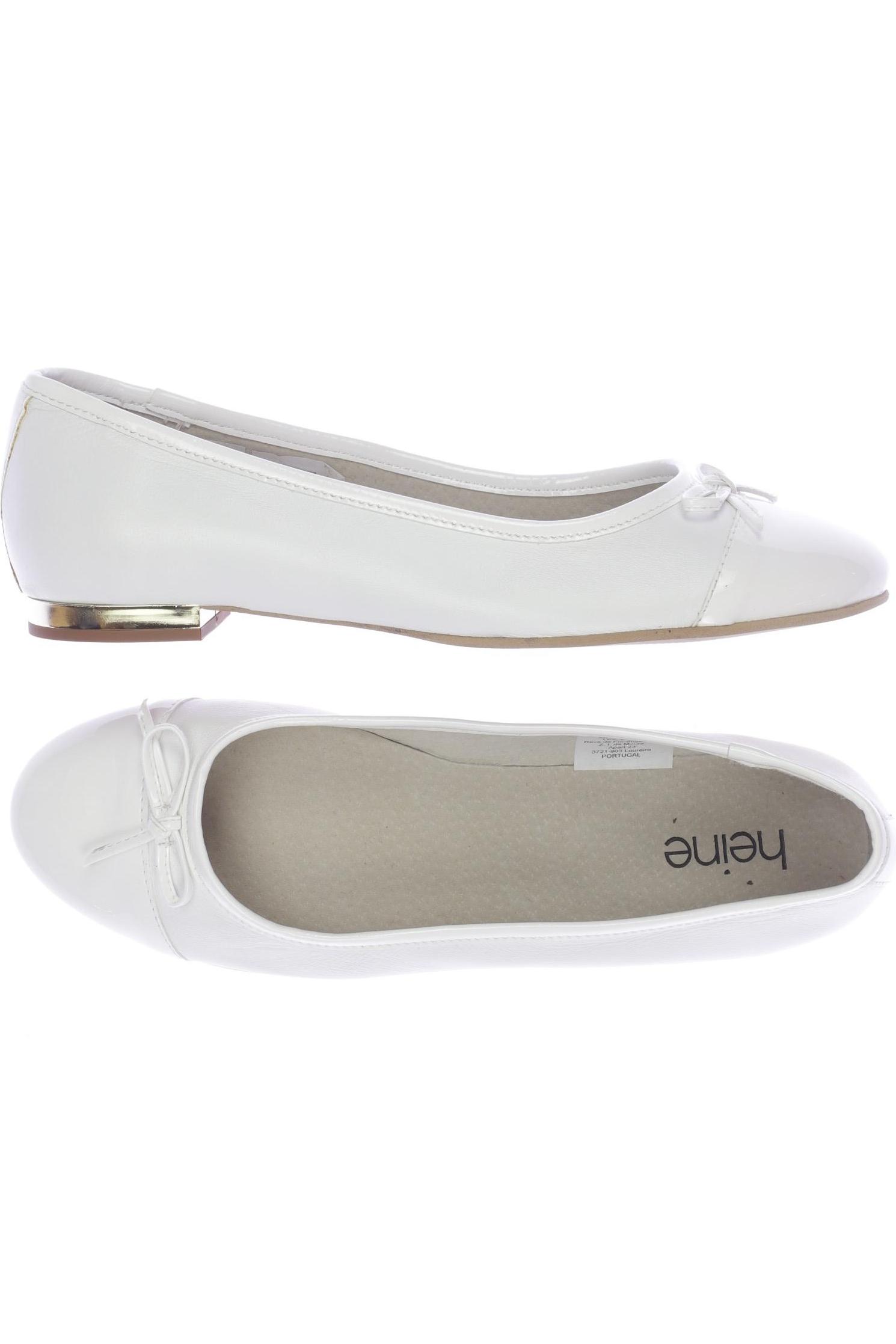 

Heine Damen Ballerinas, weiß, Gr. 38