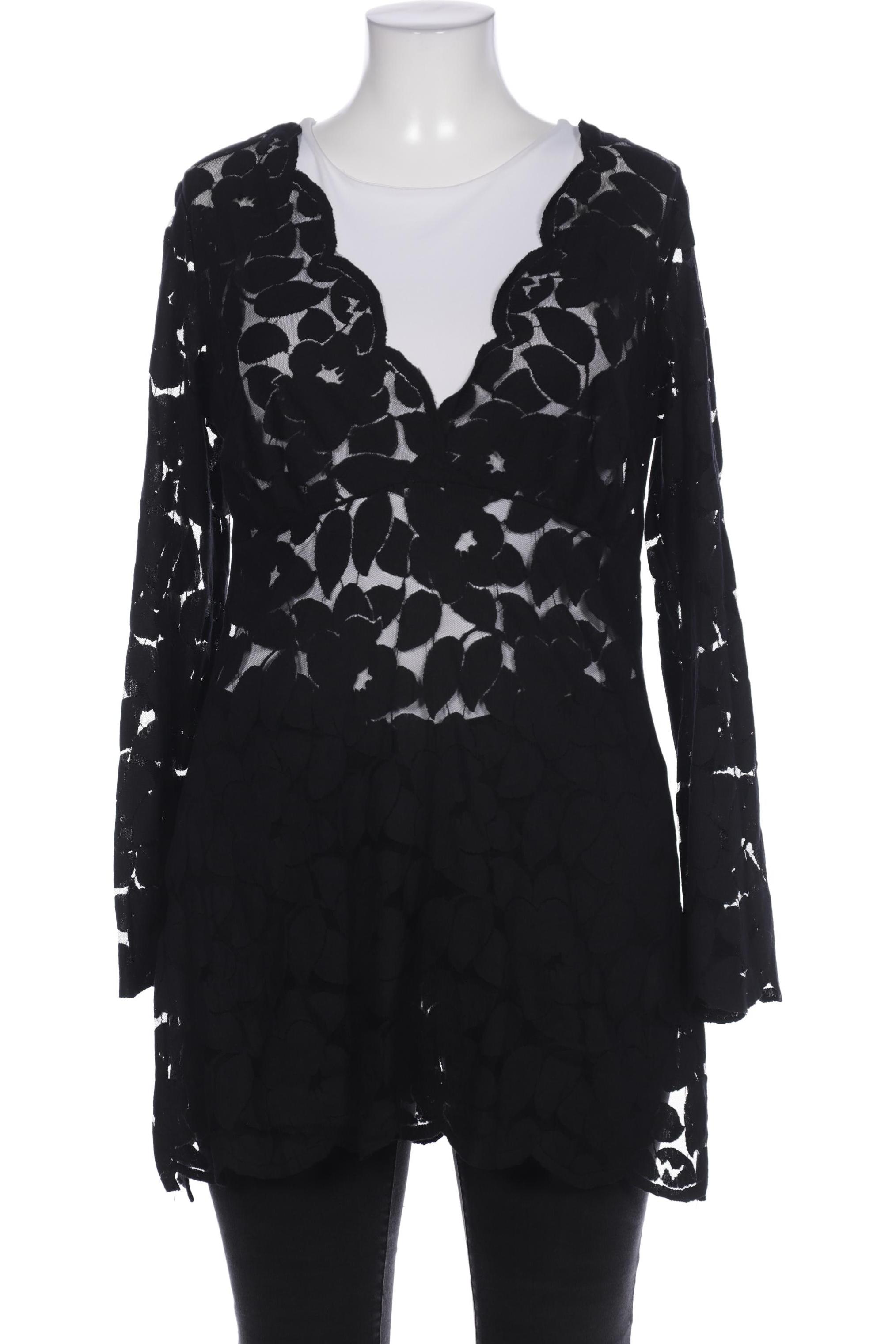

Heine Damen Bluse, schwarz, Gr. 42