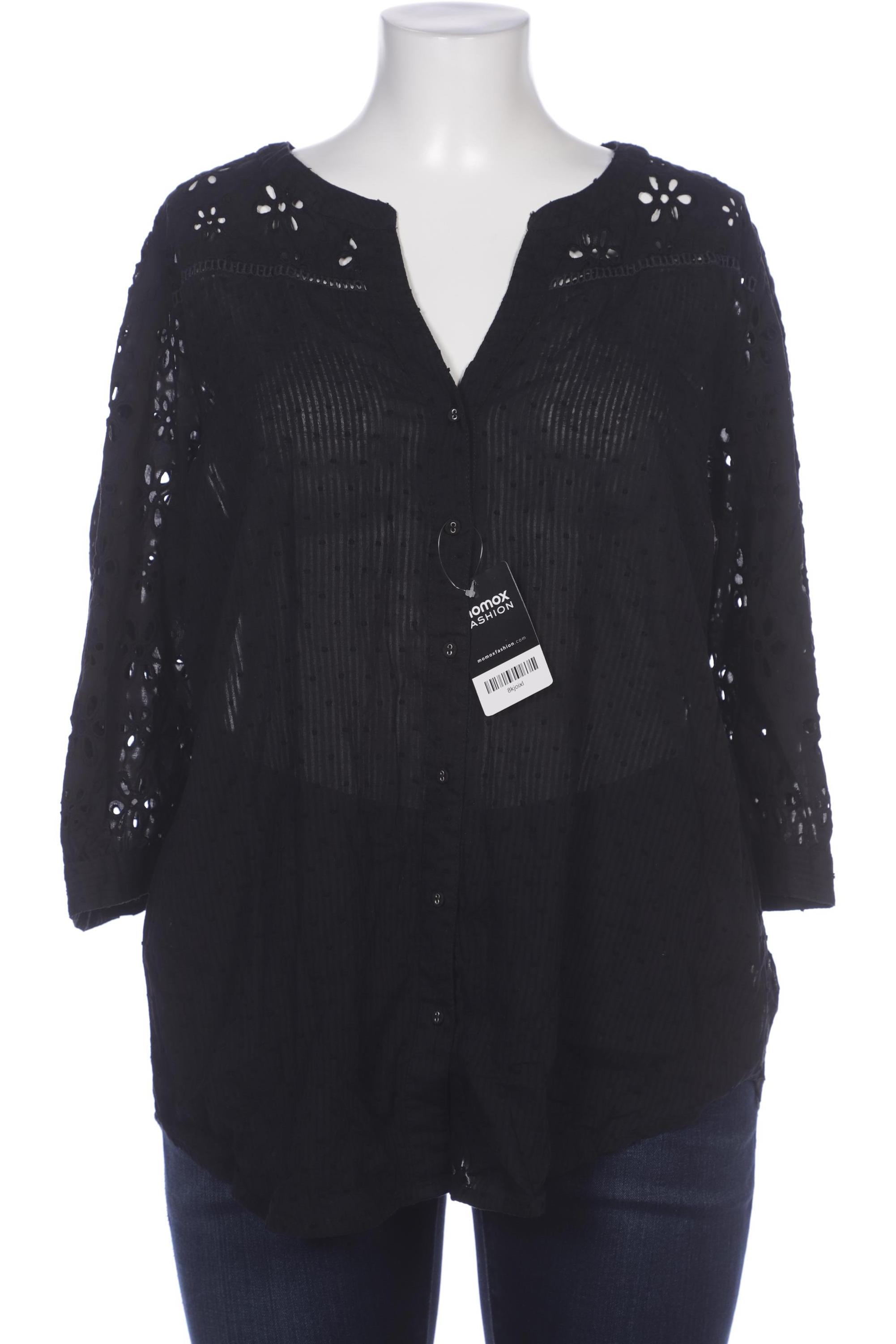 

Heine Damen Bluse, schwarz, Gr. 48