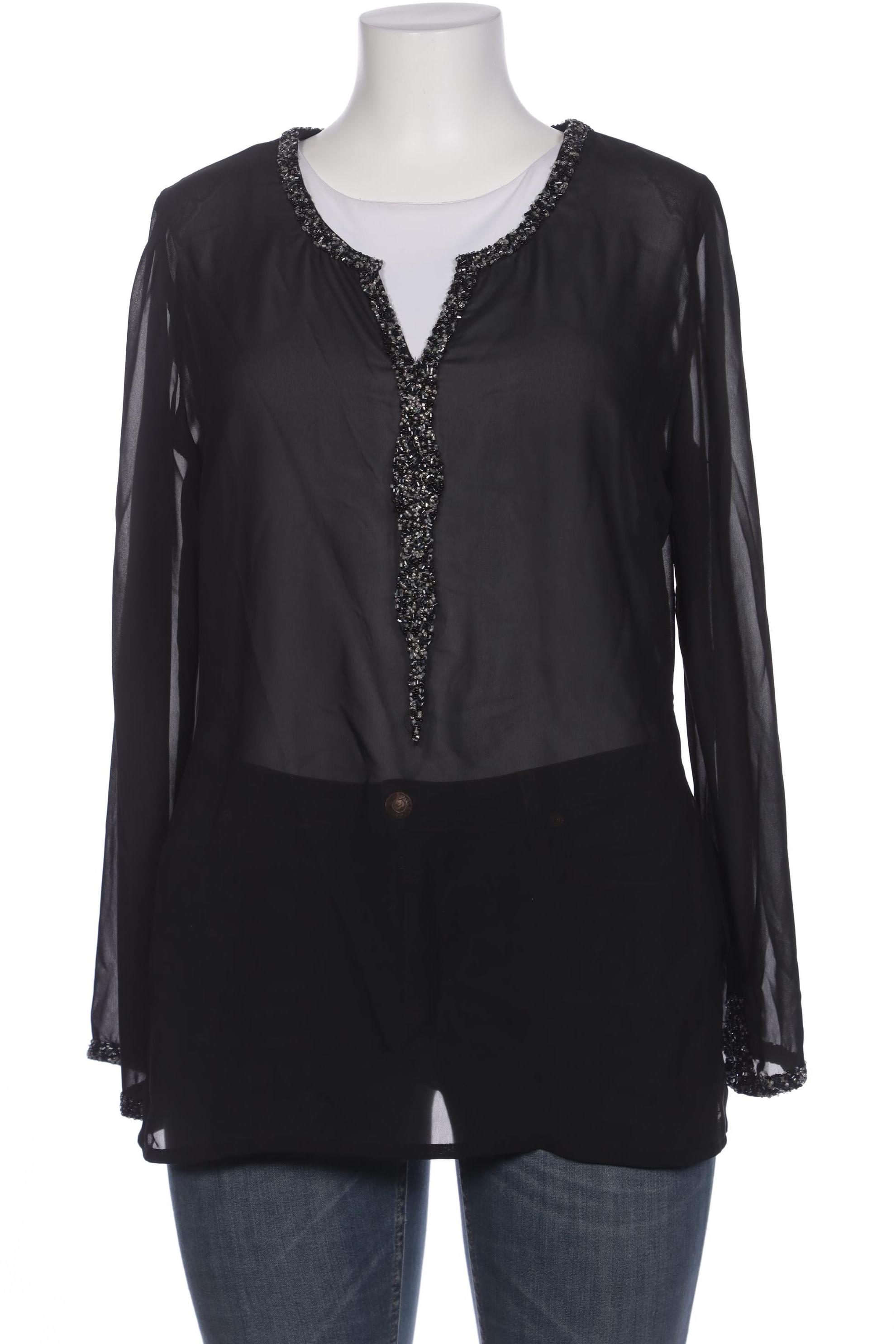 

Heine Damen Bluse, schwarz, Gr. 44