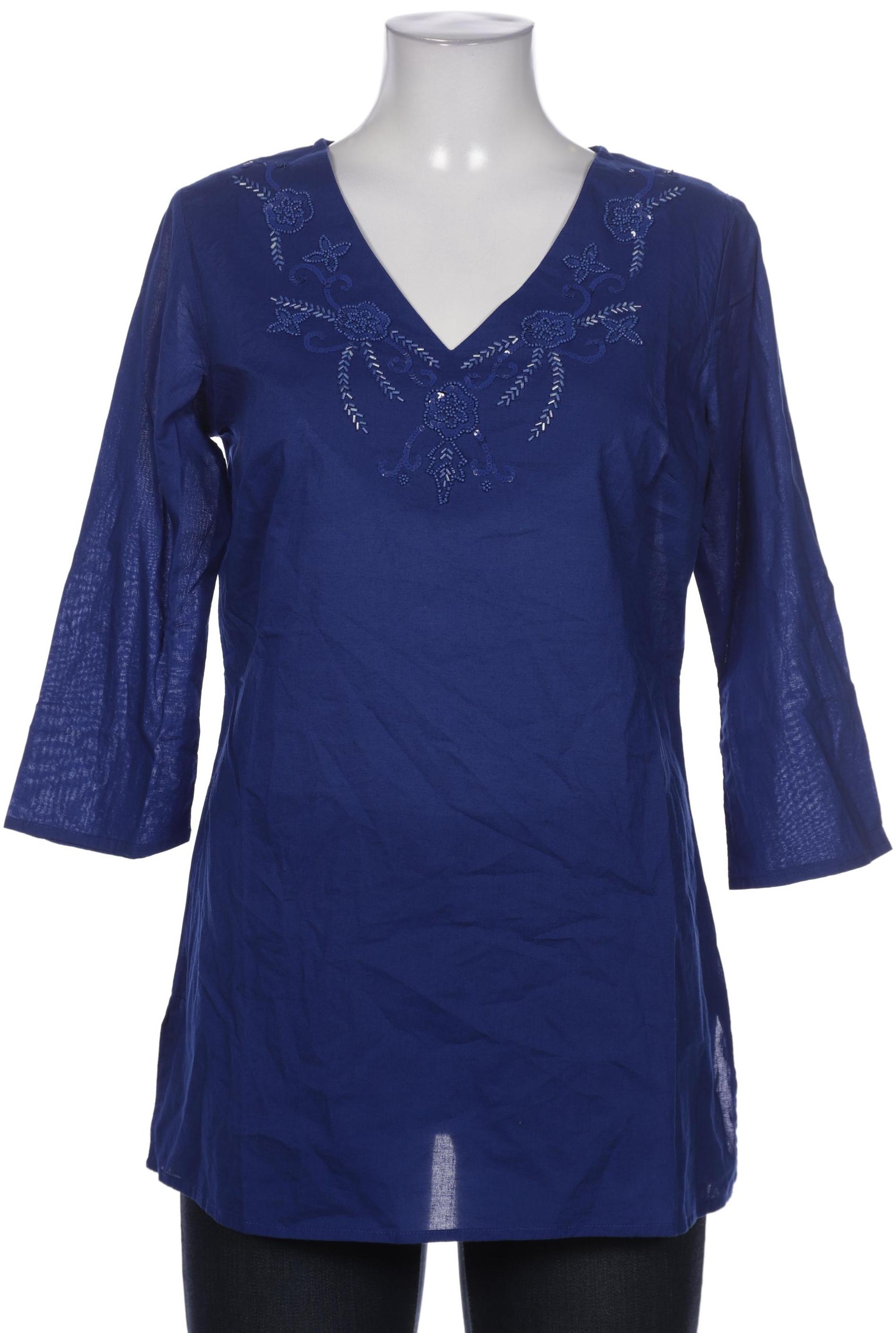 

Heine Damen Bluse, blau, Gr. 38