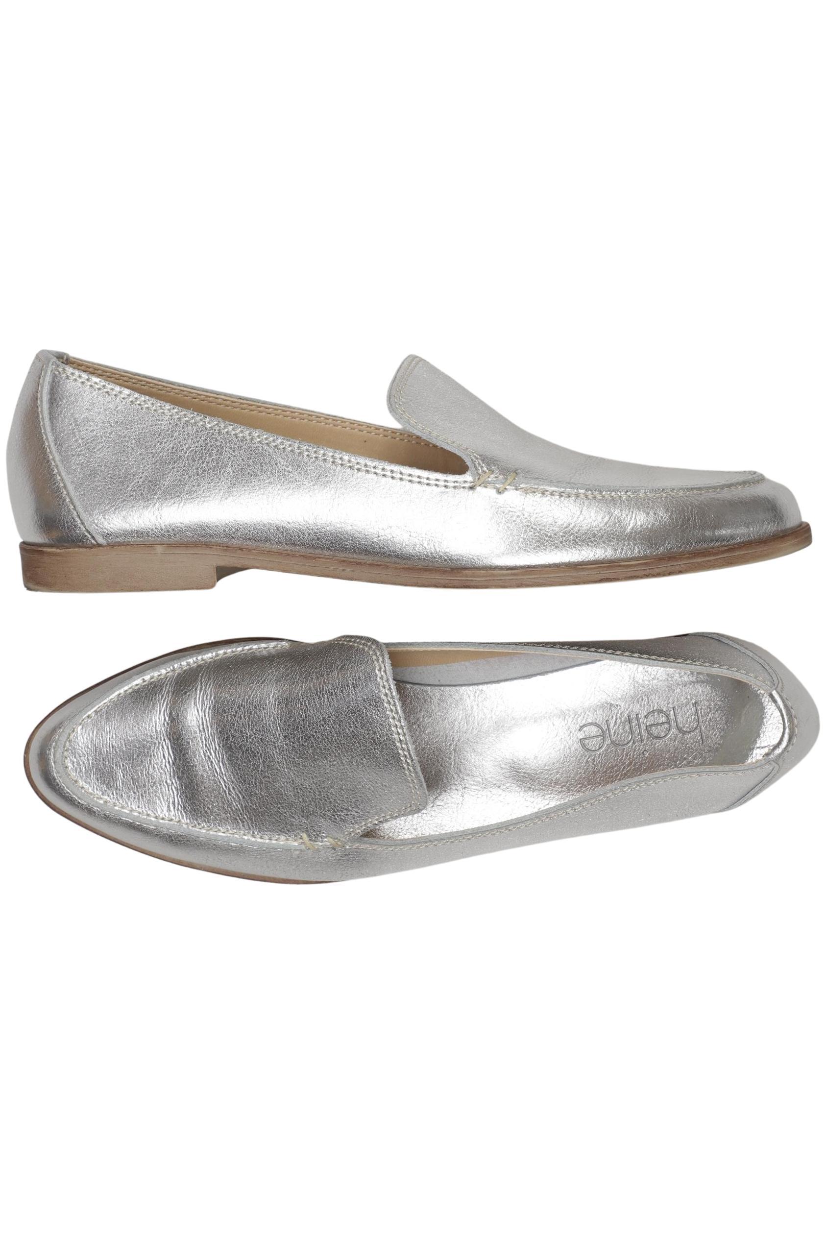 

Heine Damen Halbschuh, silber, Gr. 37