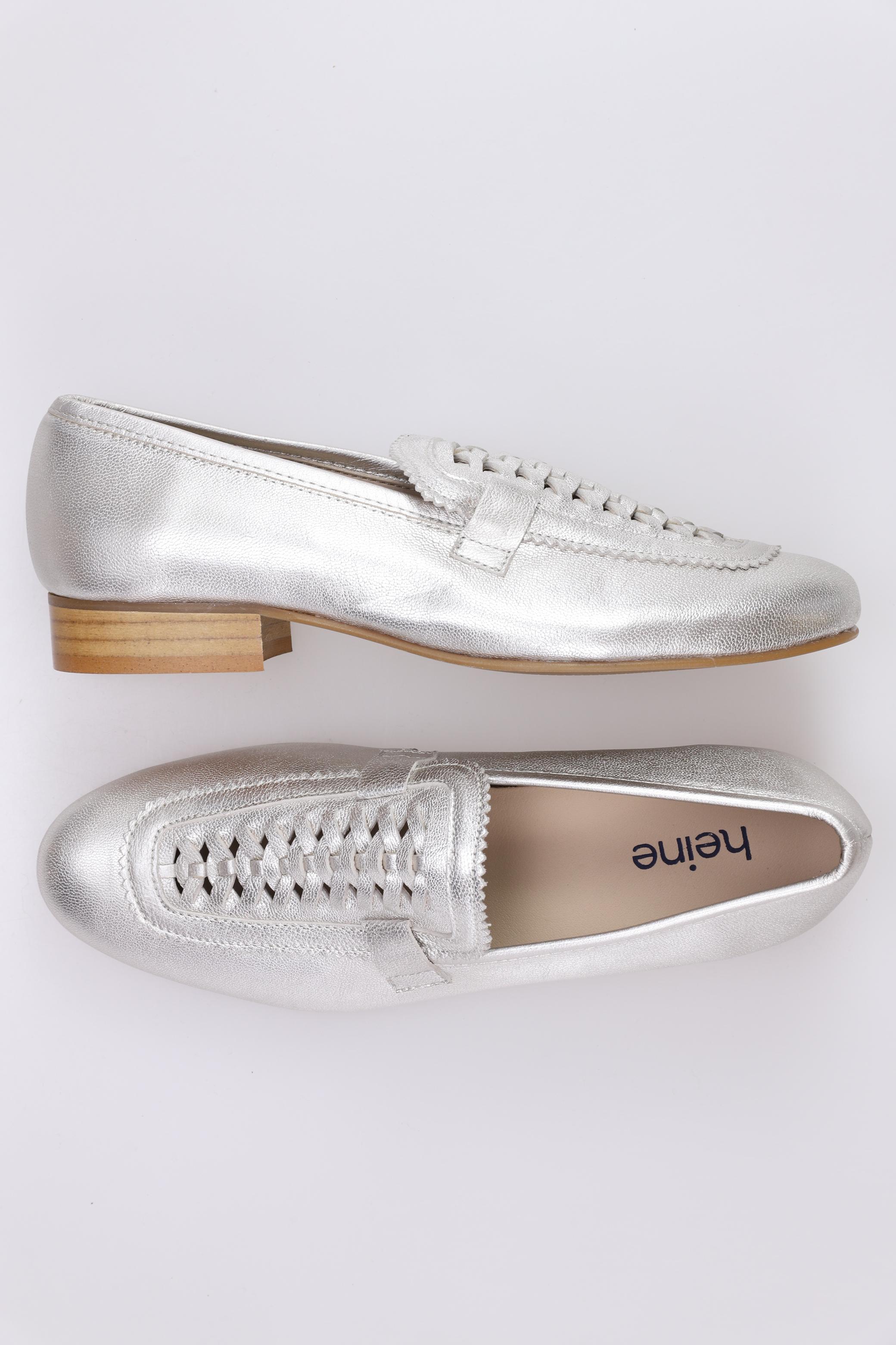 

Heine Damen Halbschuh, silber, Gr. 36
