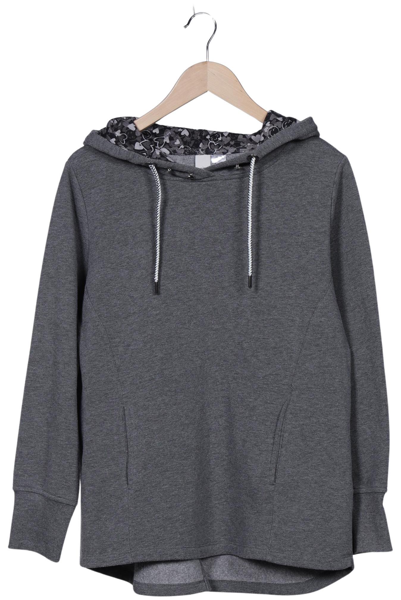 

Heine Damen Kapuzenpullover, grau, Gr. 42