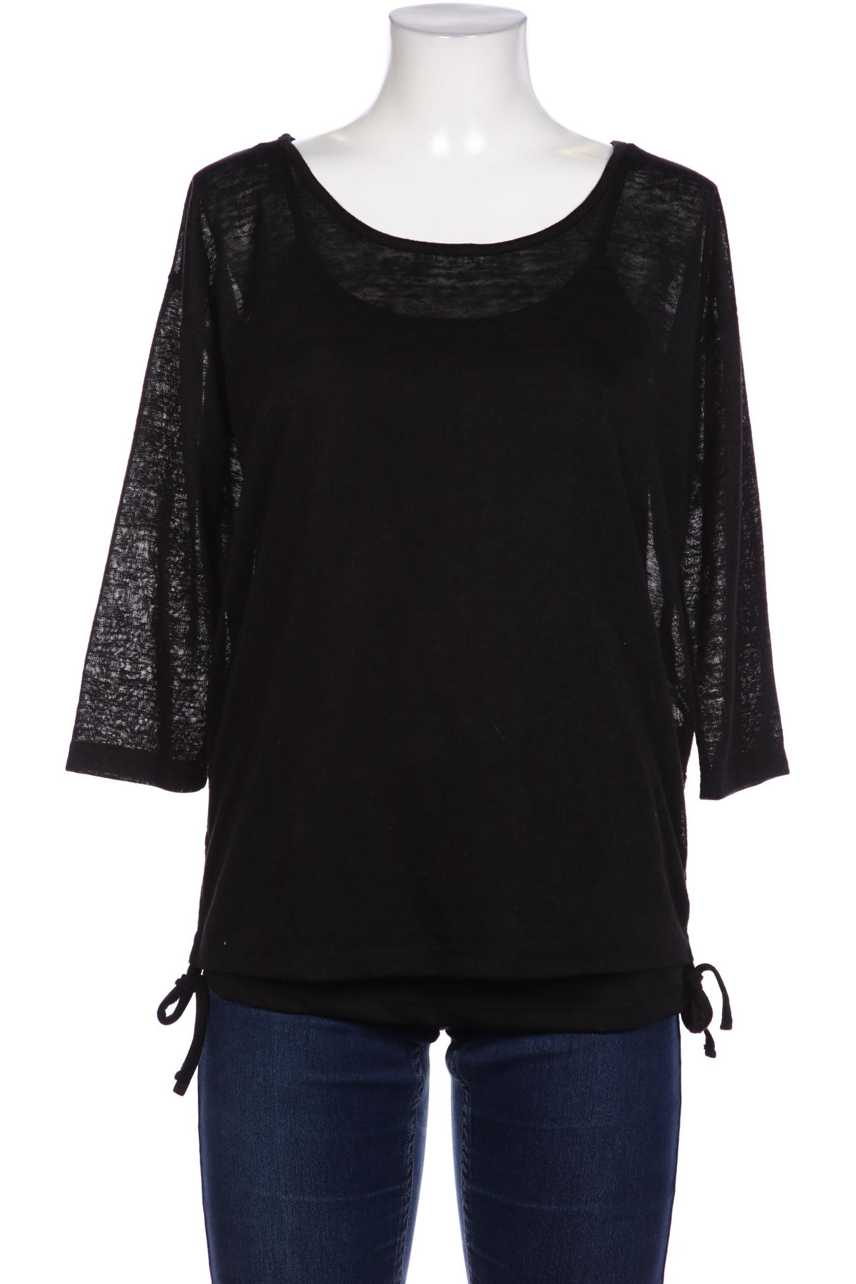 

Heine Damen Langarmshirt, schwarz, Gr. 40