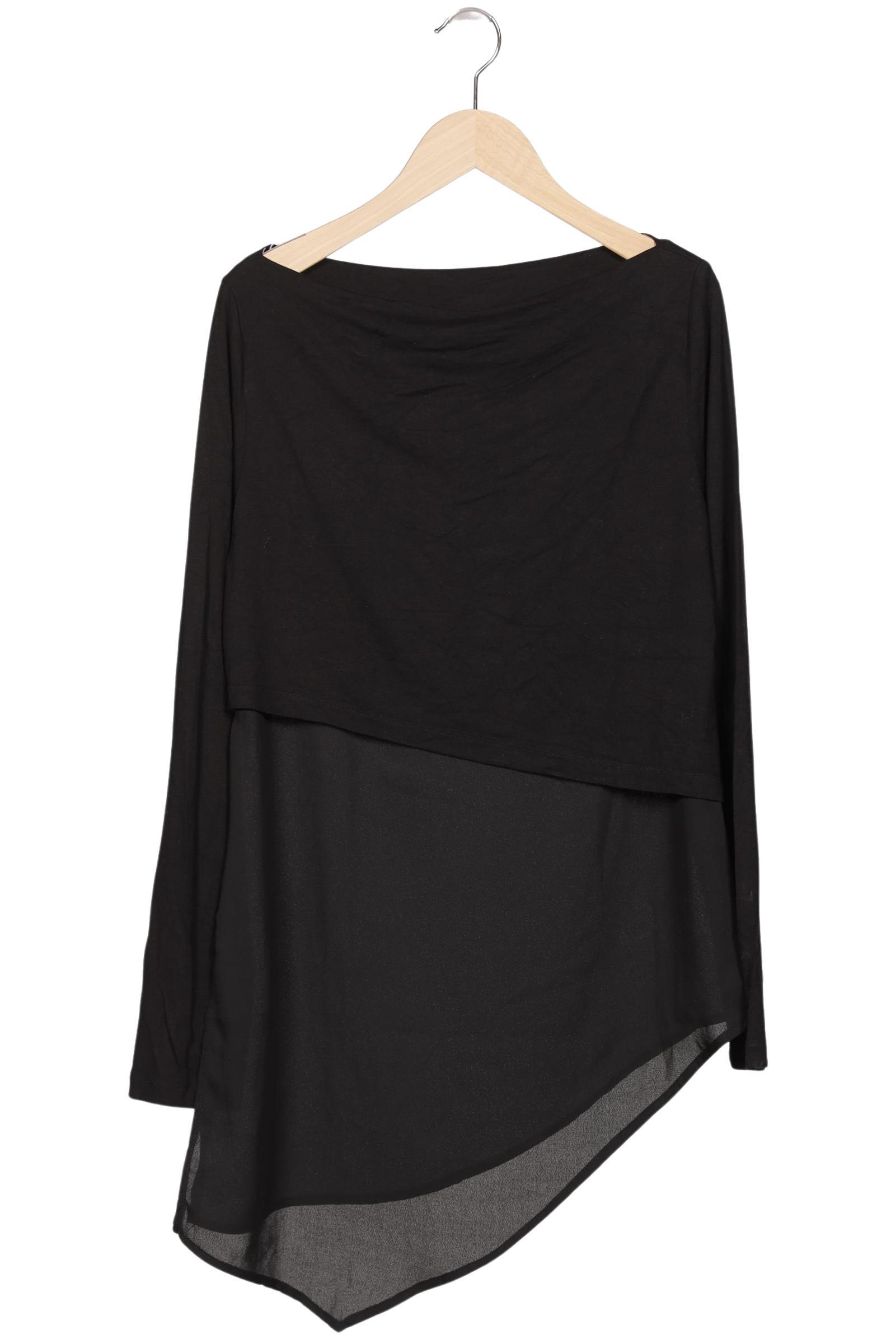 

Heine Damen Langarmshirt, schwarz, Gr. 36