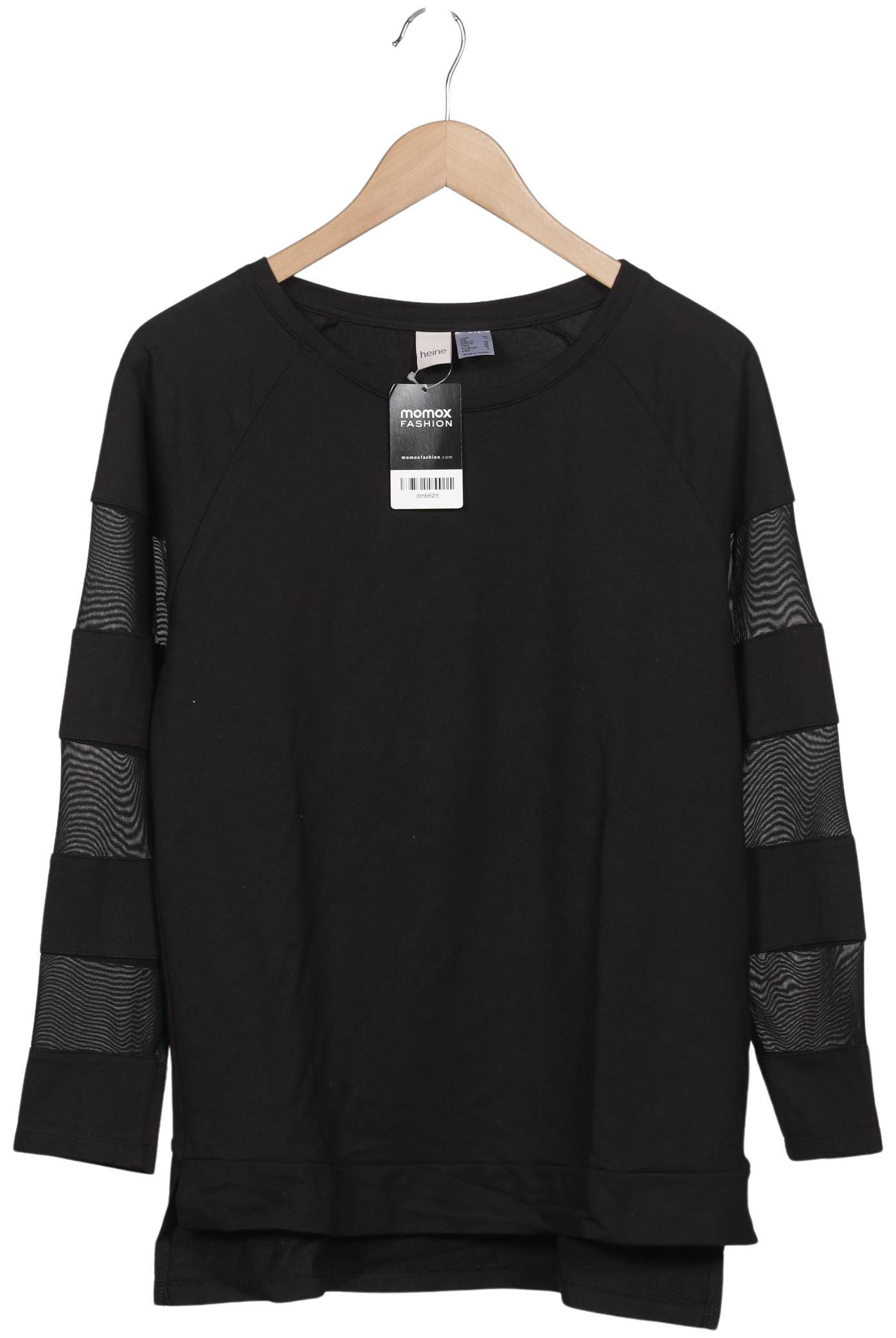

Heine Damen Langarmshirt, schwarz, Gr. 40