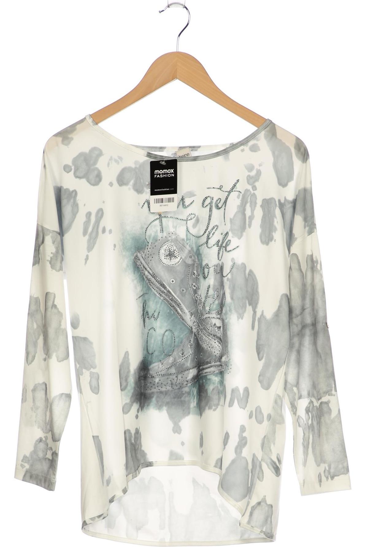 

Heine Damen Langarmshirt, weiß, Gr. 36