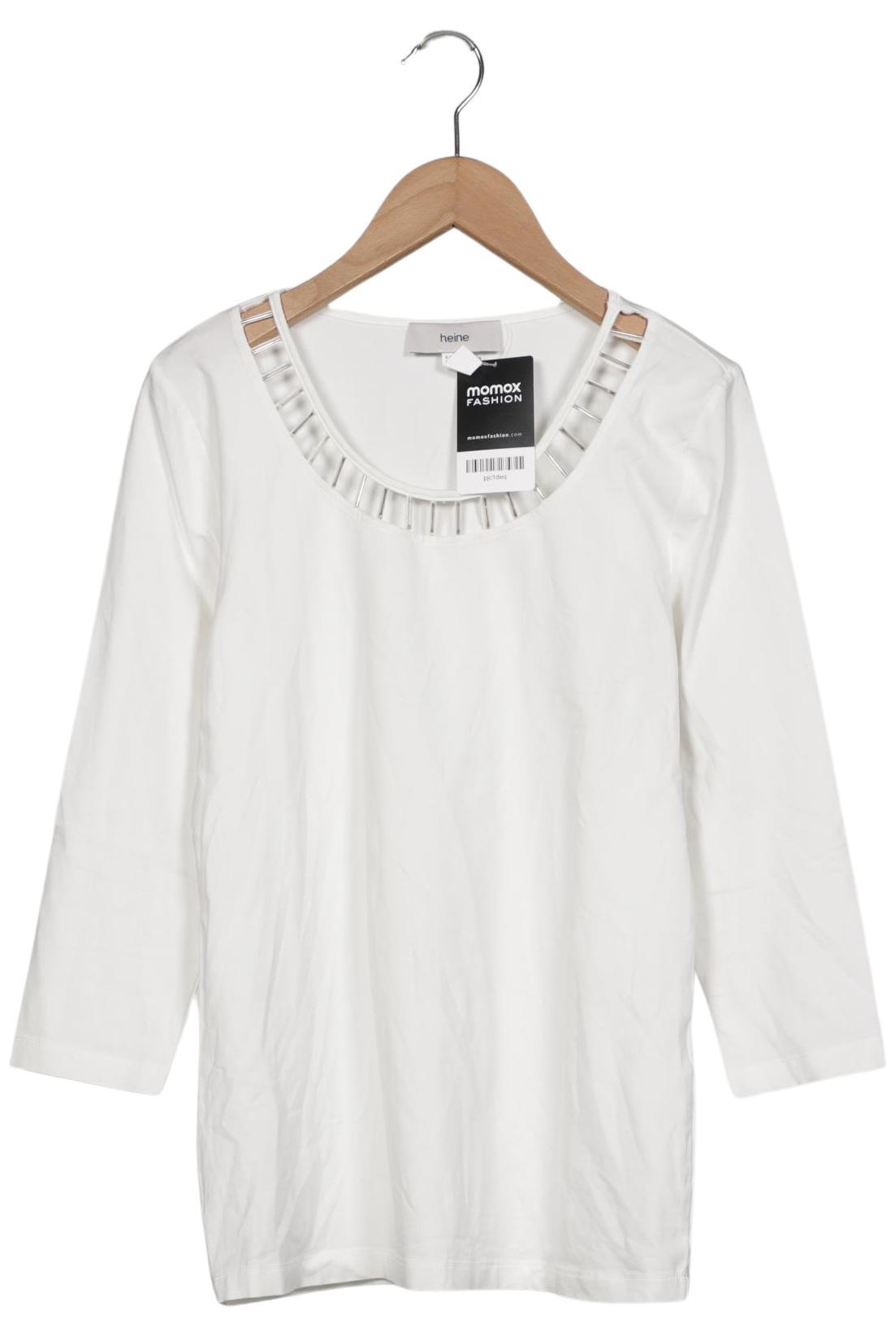 

Heine Damen Langarmshirt, weiß, Gr. 36