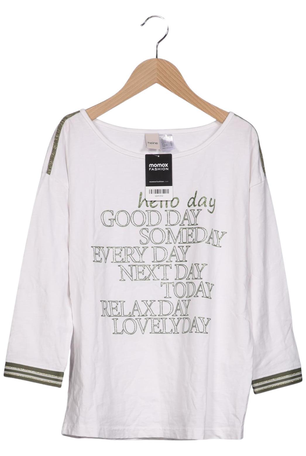 

Heine Damen Langarmshirt, weiß, Gr. 38