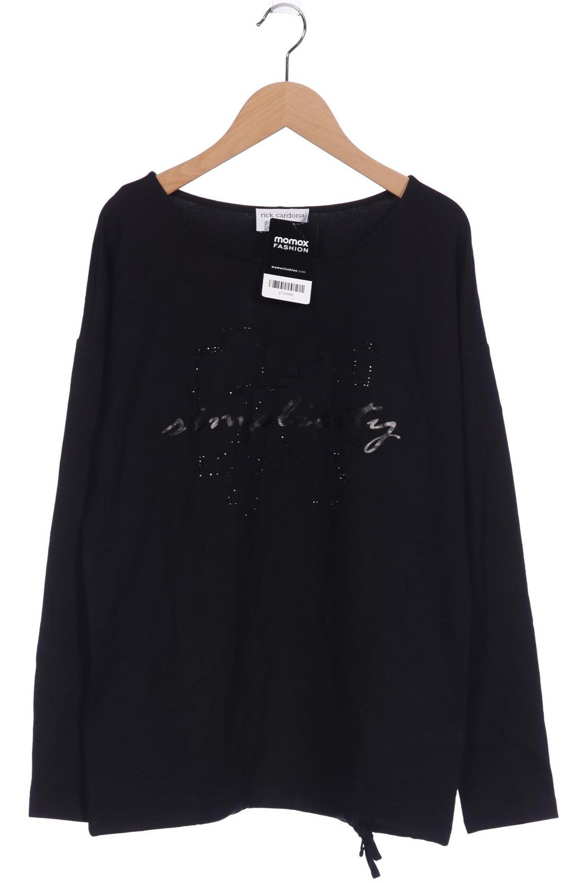 

Heine Damen Langarmshirt, schwarz, Gr. 34