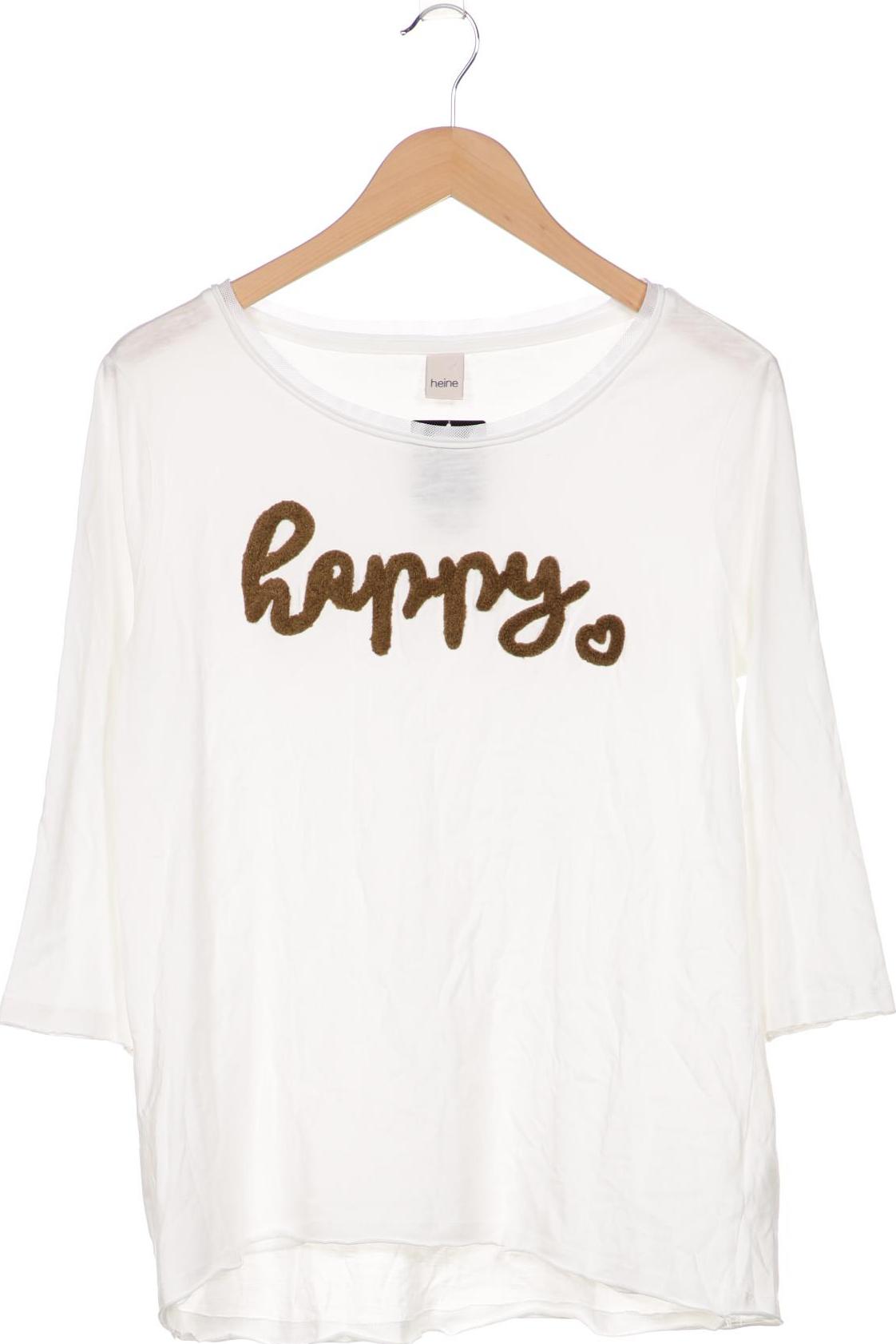 

Heine Damen Langarmshirt, weiß, Gr. 42
