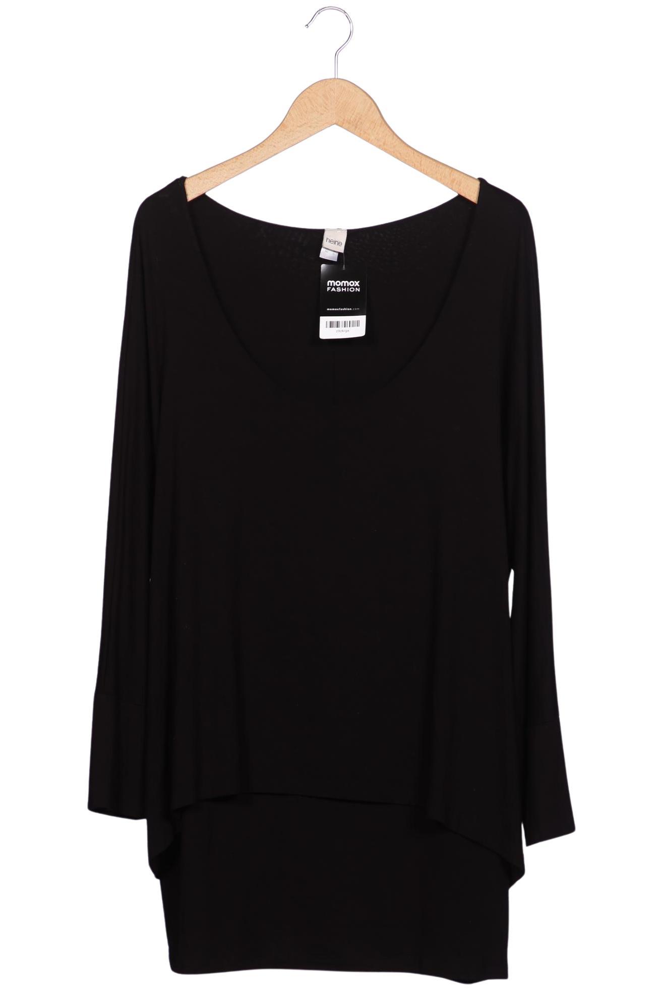 

Heine Damen Langarmshirt, schwarz, Gr. 46