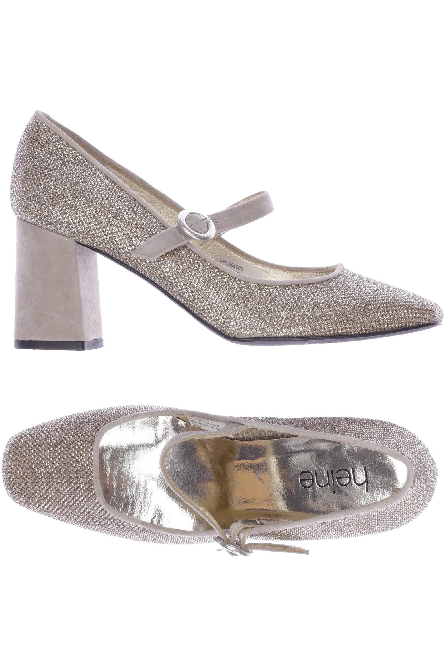 

Heine Damen Pumps, gold, Gr. 37