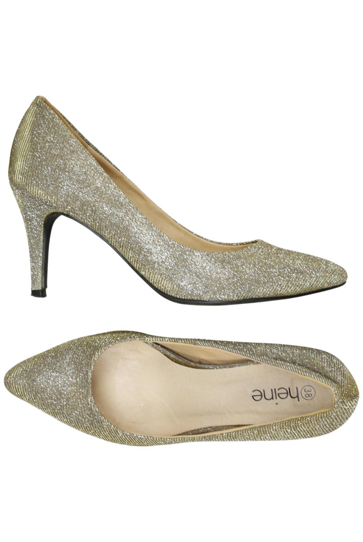 

Heine Damen Pumps, gold, Gr. 38