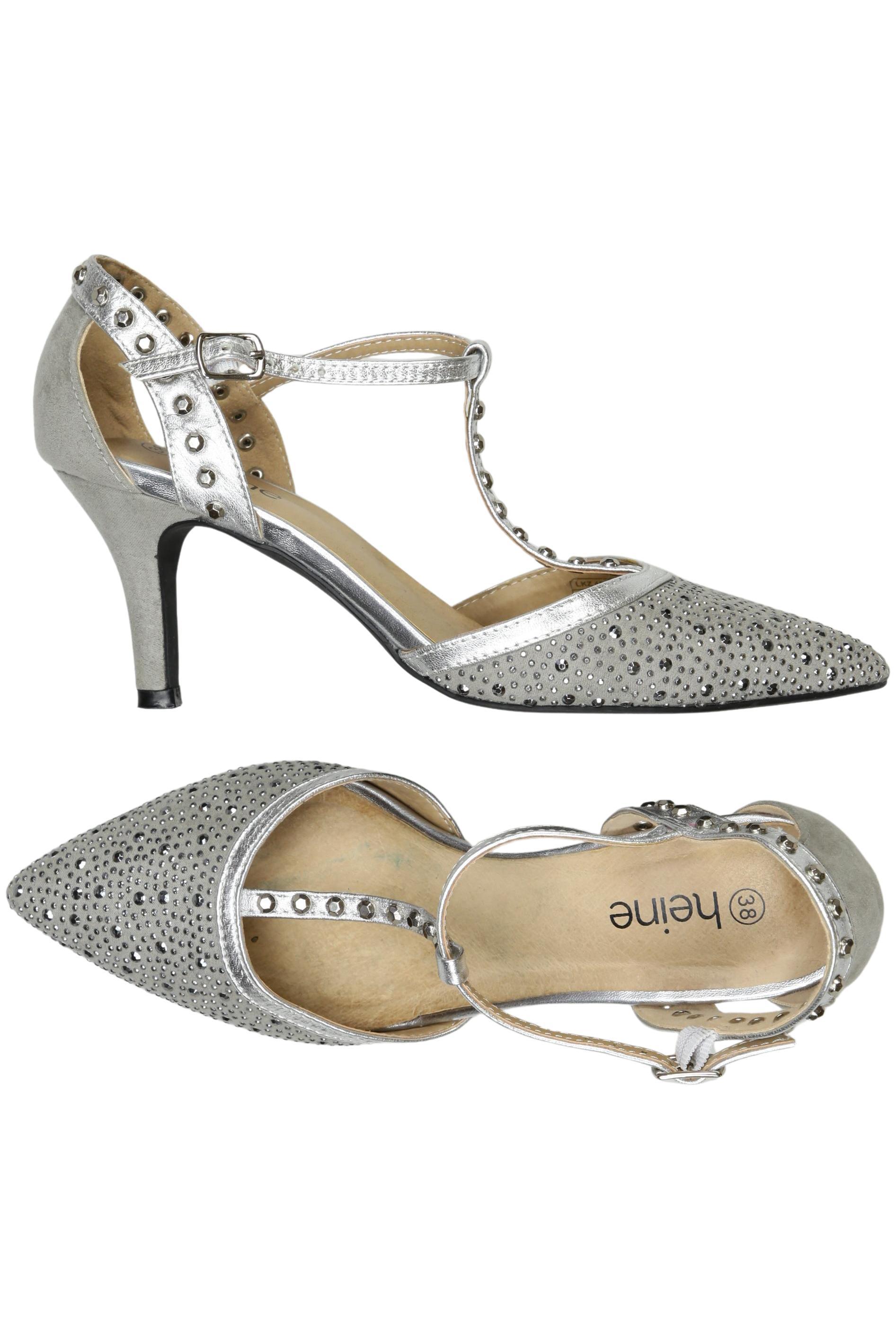 

Heine Damen Pumps, silber, Gr. 38