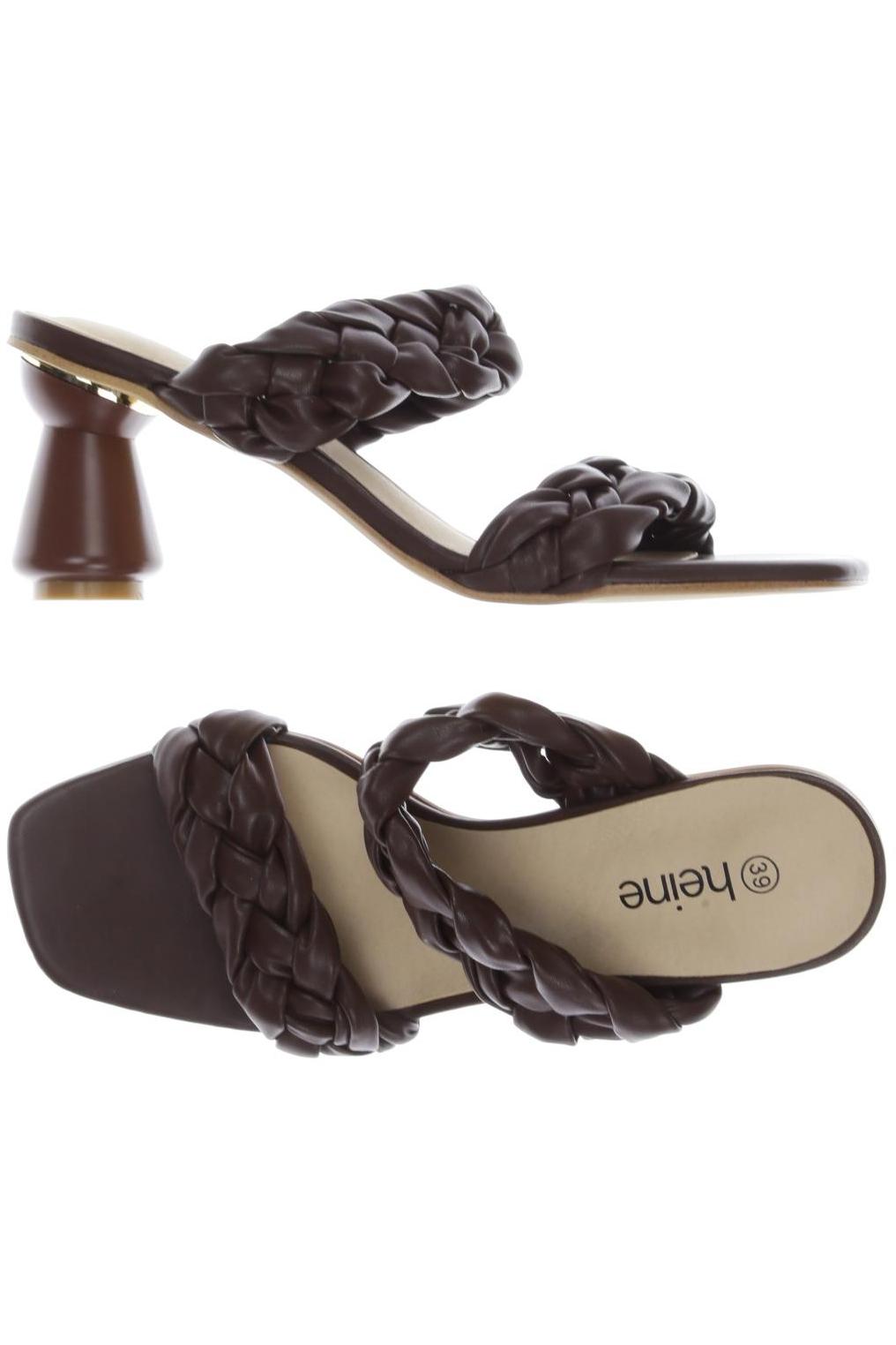 

Heine Damen Sandale, braun, Gr. 39
