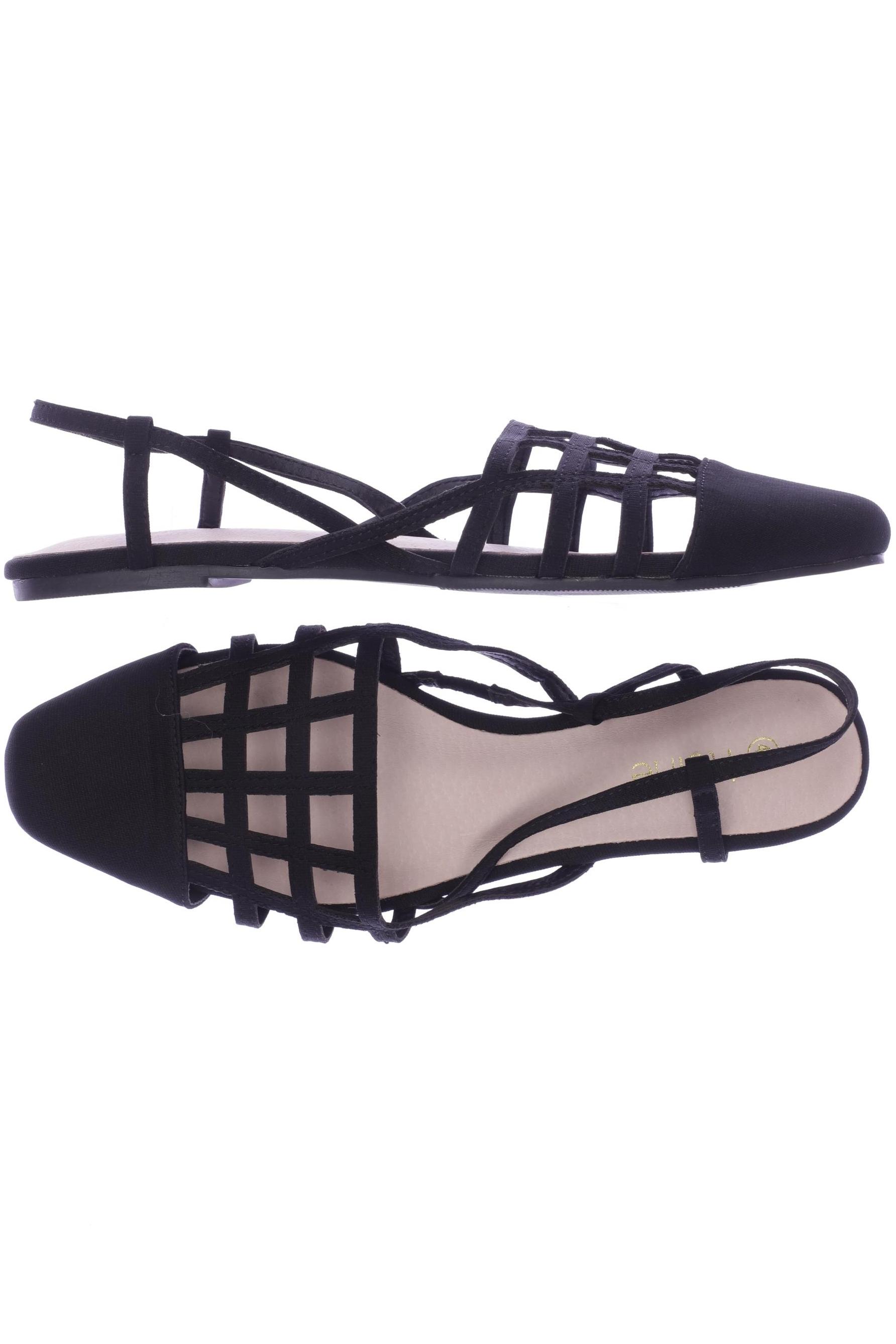 

Heine Damen Sandale, schwarz, Gr. 40