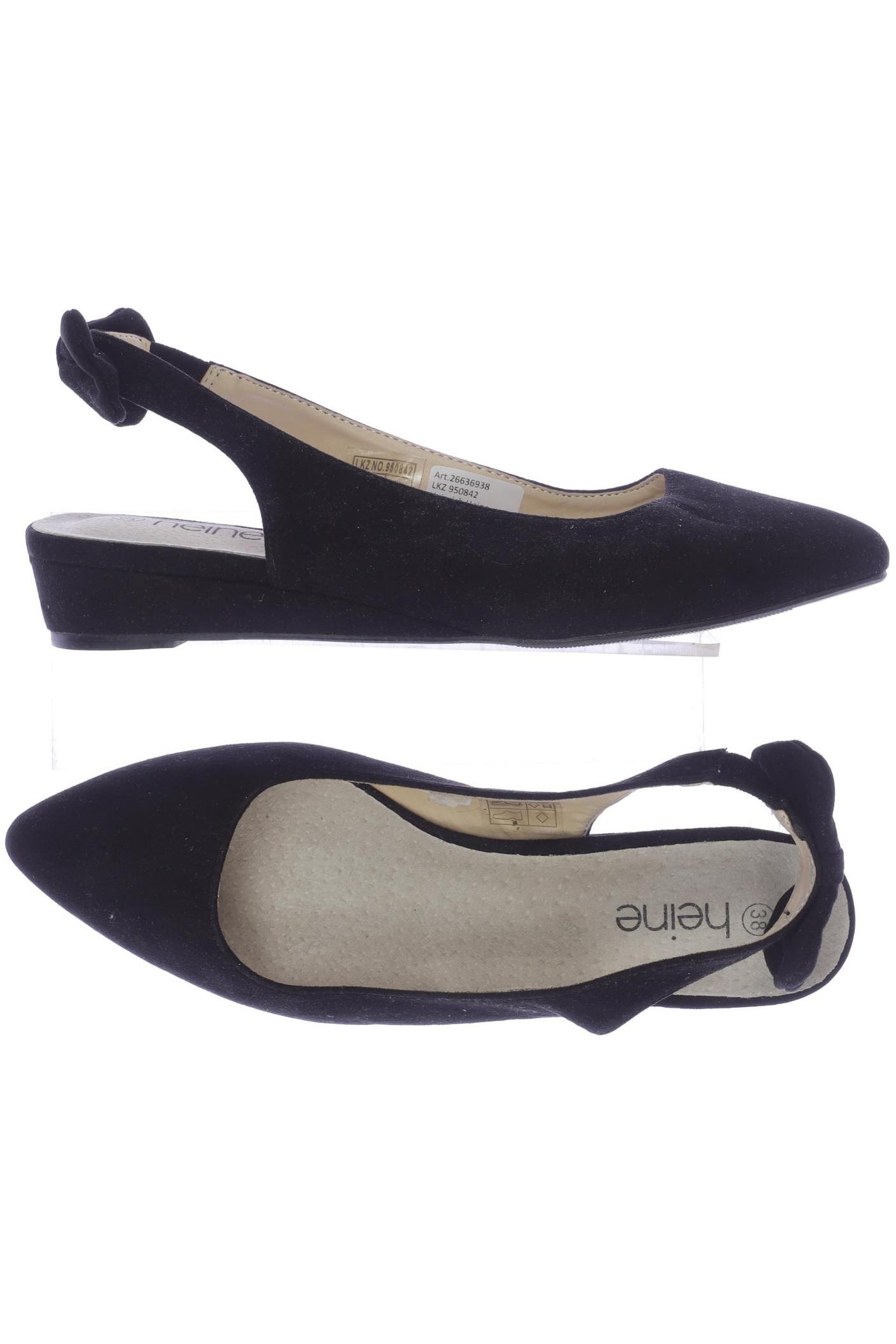 

Heine Damen Sandale, schwarz, Gr. 38