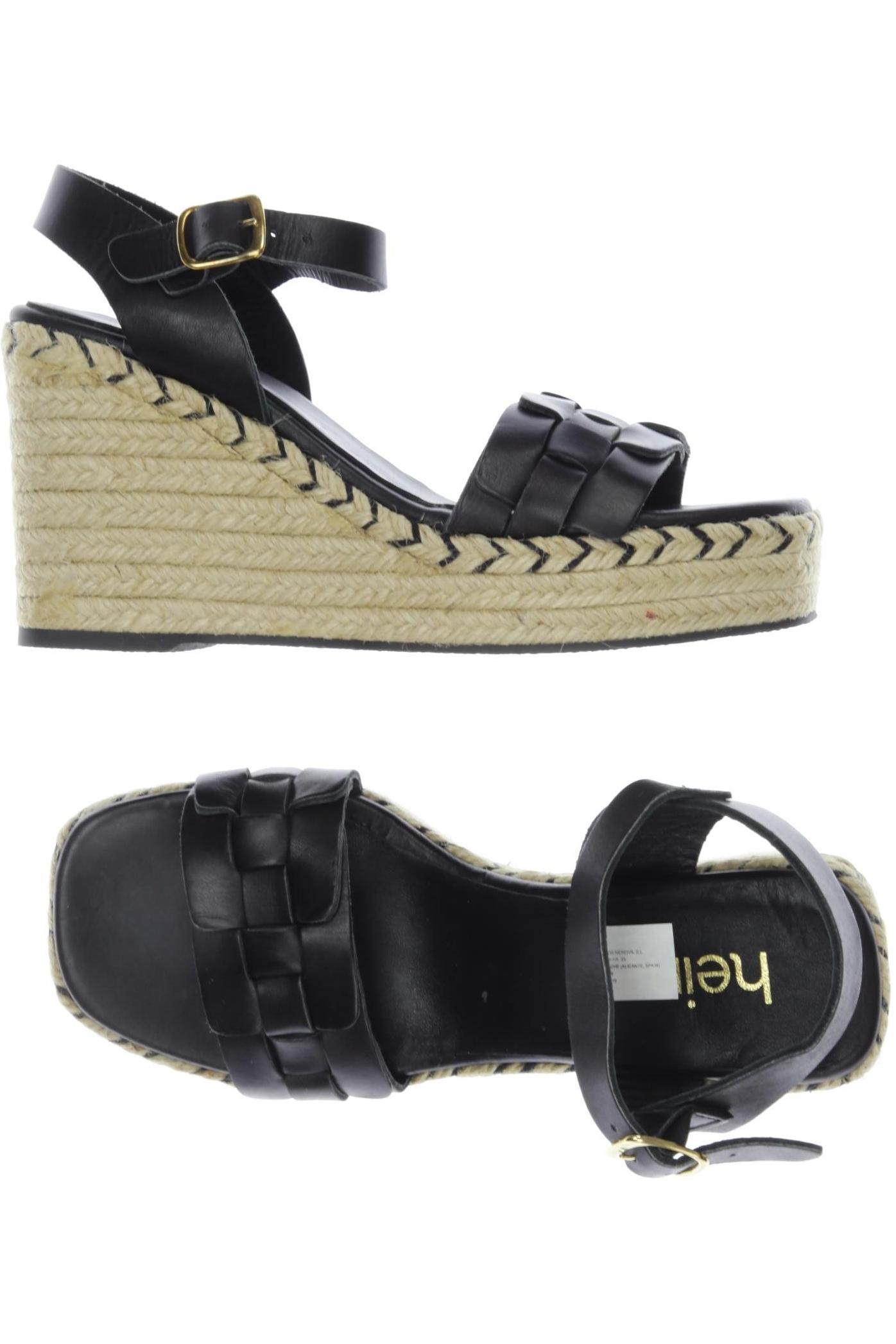 

Heine Damen Sandale, schwarz, Gr. 38