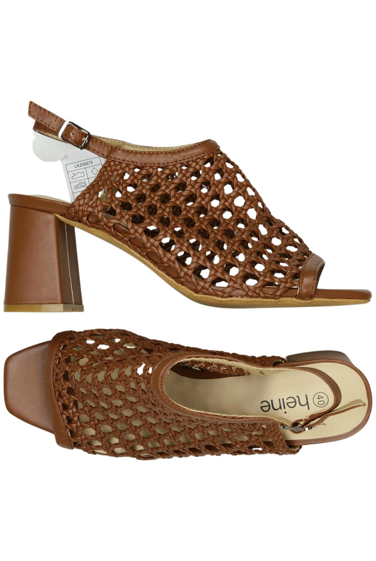

Heine Damen Sandale, braun, Gr. 40