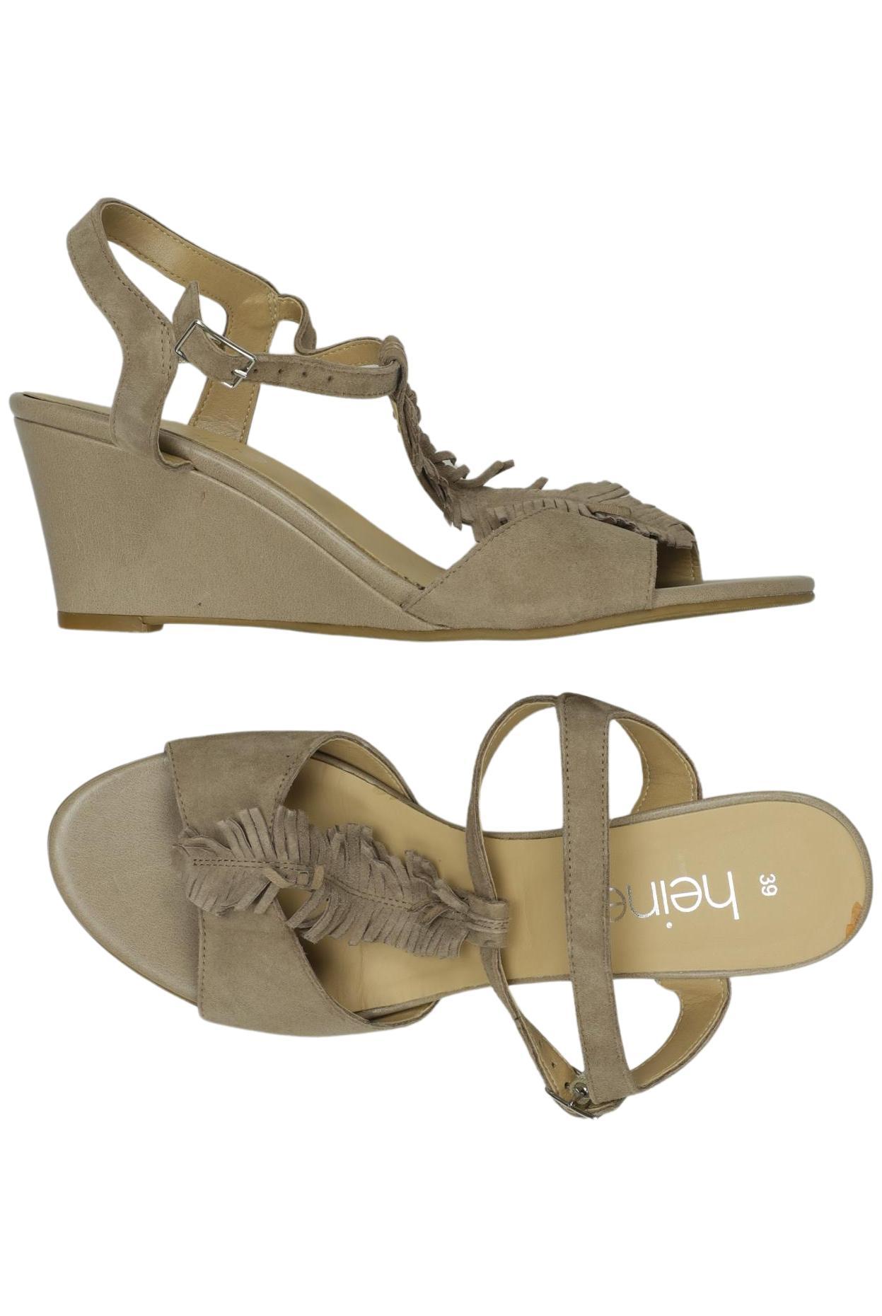 

Heine Damen Sandale, beige, Gr. 39