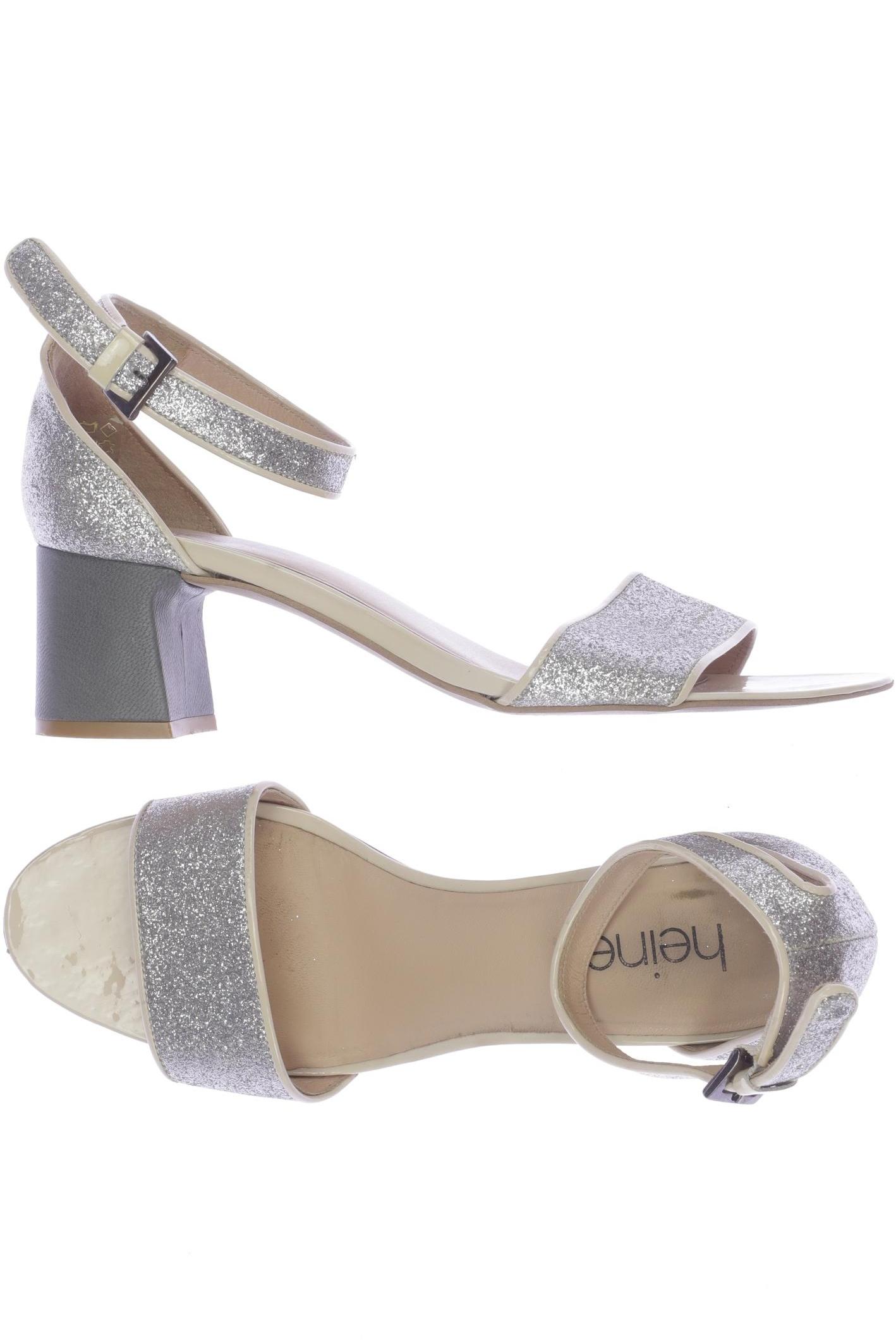 

Heine Damen Sandale, silber, Gr. 39