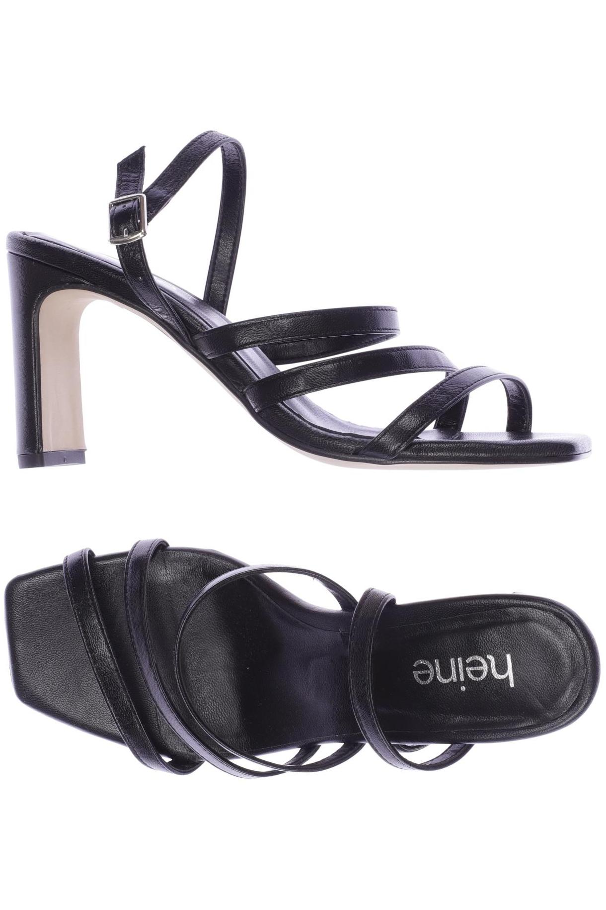 

Heine Damen Sandale, schwarz, Gr. 37