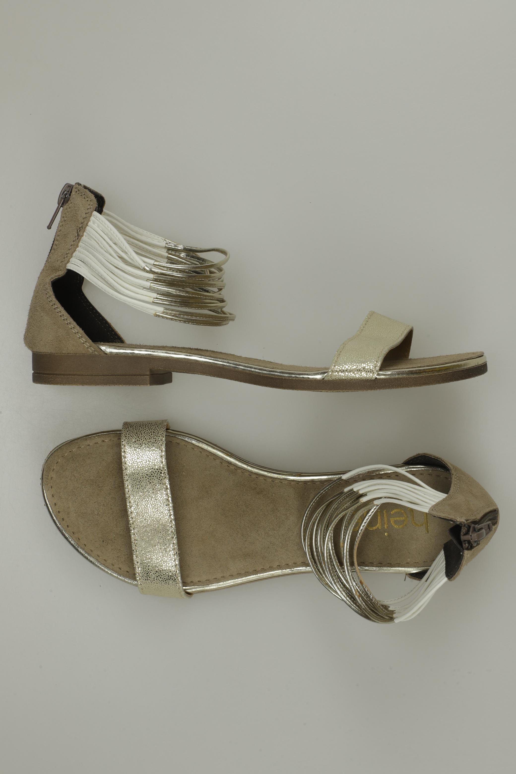 

Heine Damen Sandale, beige, Gr. 37