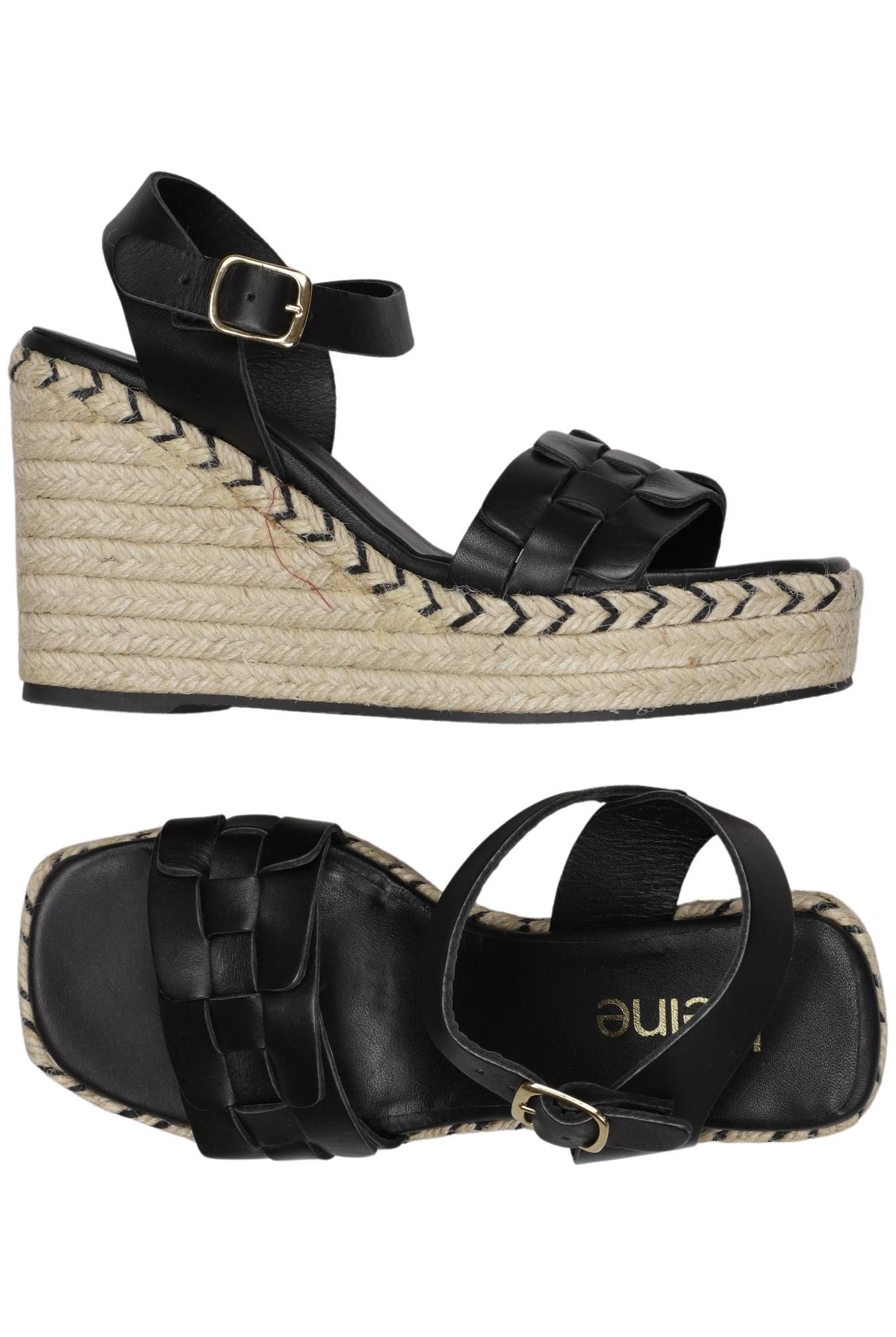 

Heine Damen Sandale, schwarz, Gr. 37
