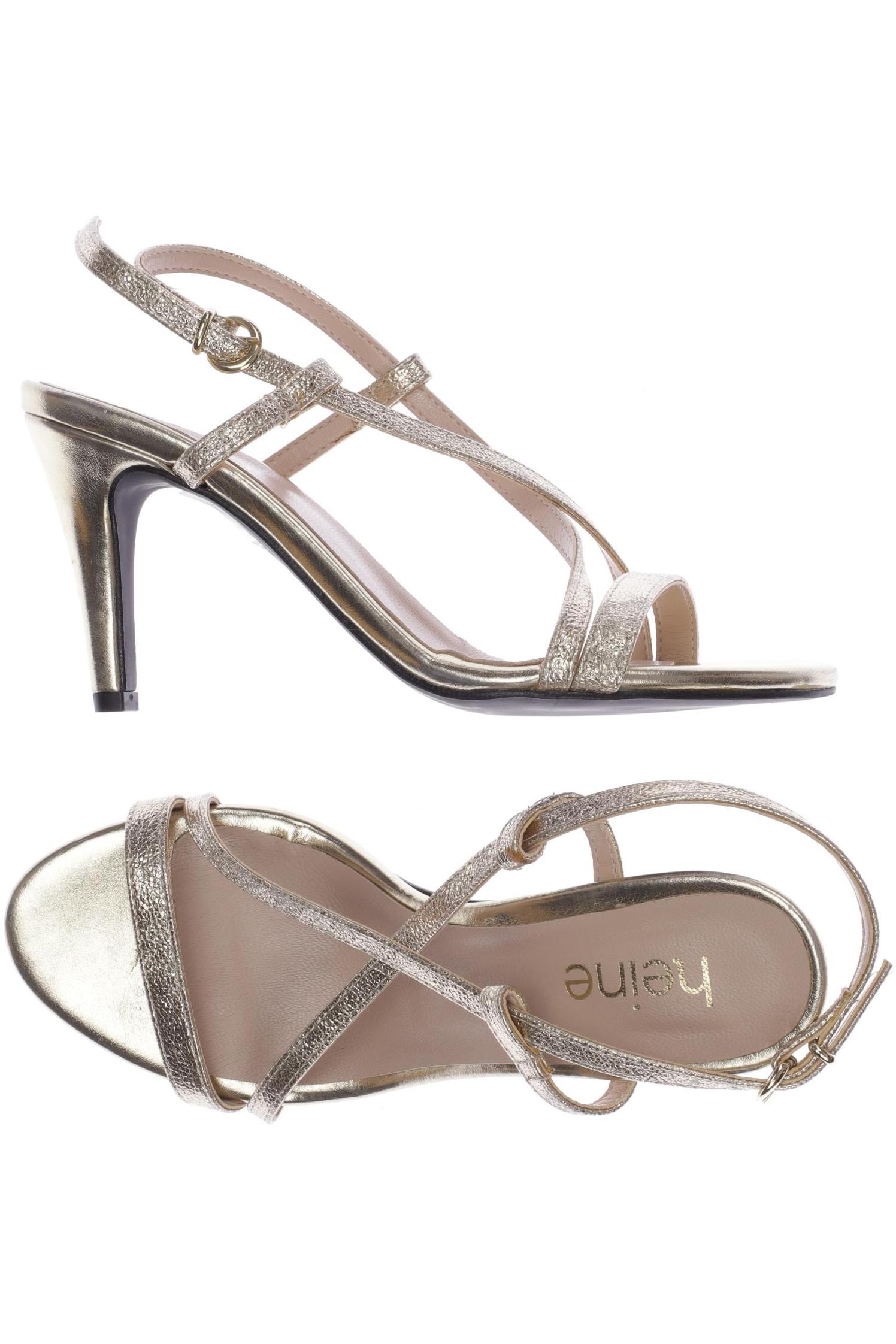 

Heine Damen Sandale, gold, Gr. 38