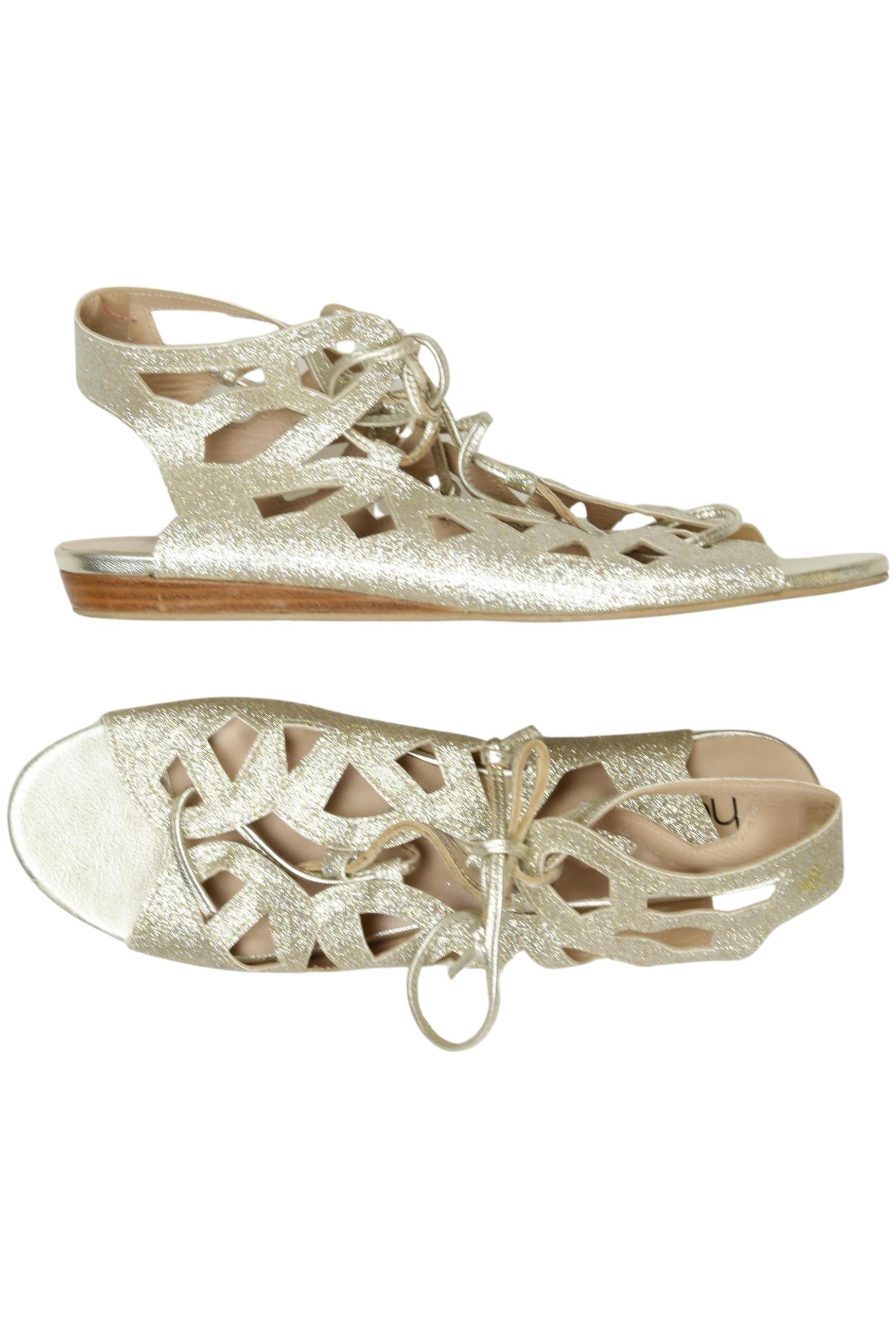 

Heine Damen Sandale, gold, Gr. 42