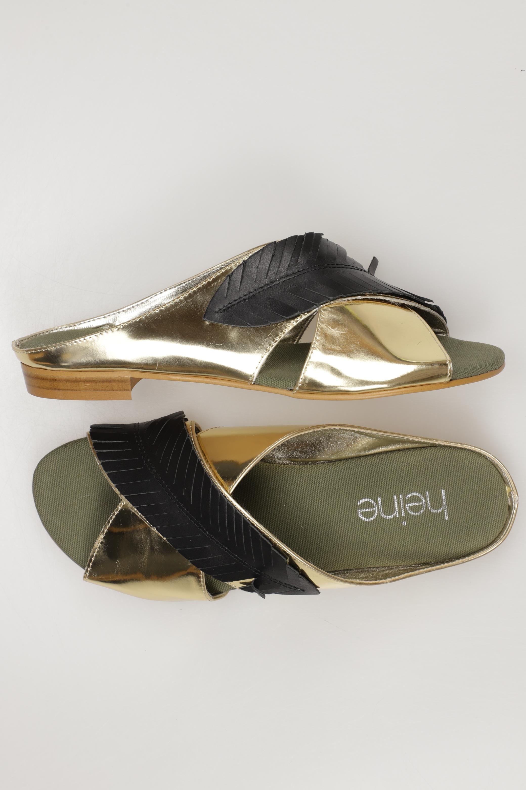 

Heine Damen Sandale, gold, Gr. 38