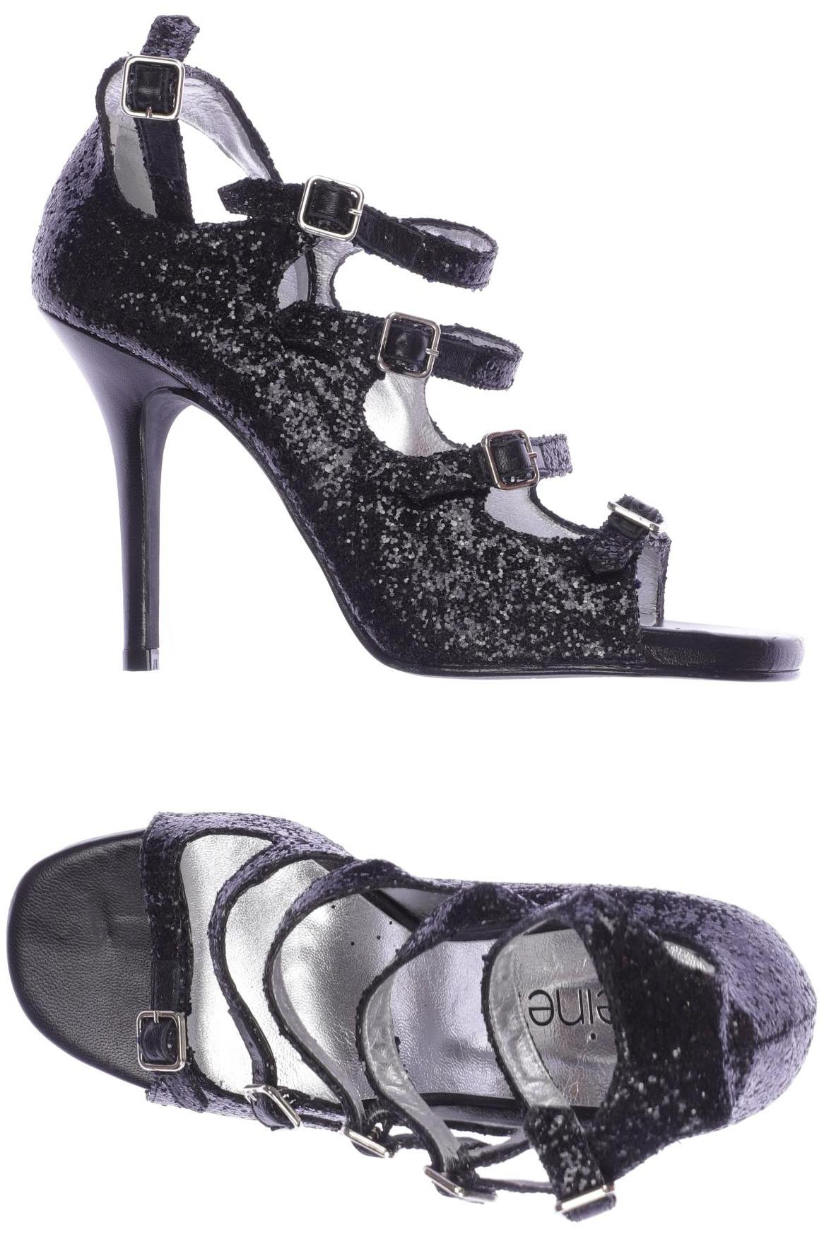 

Heine Damen Sandale, schwarz, Gr. 39