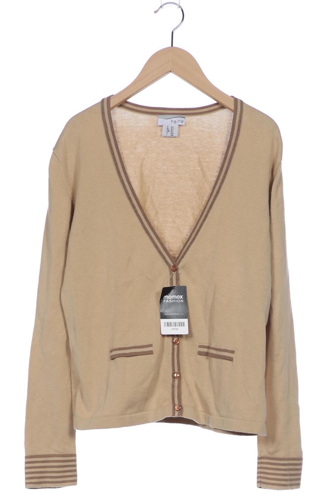 

Heine Damen Strickjacke, beige, Gr. 42