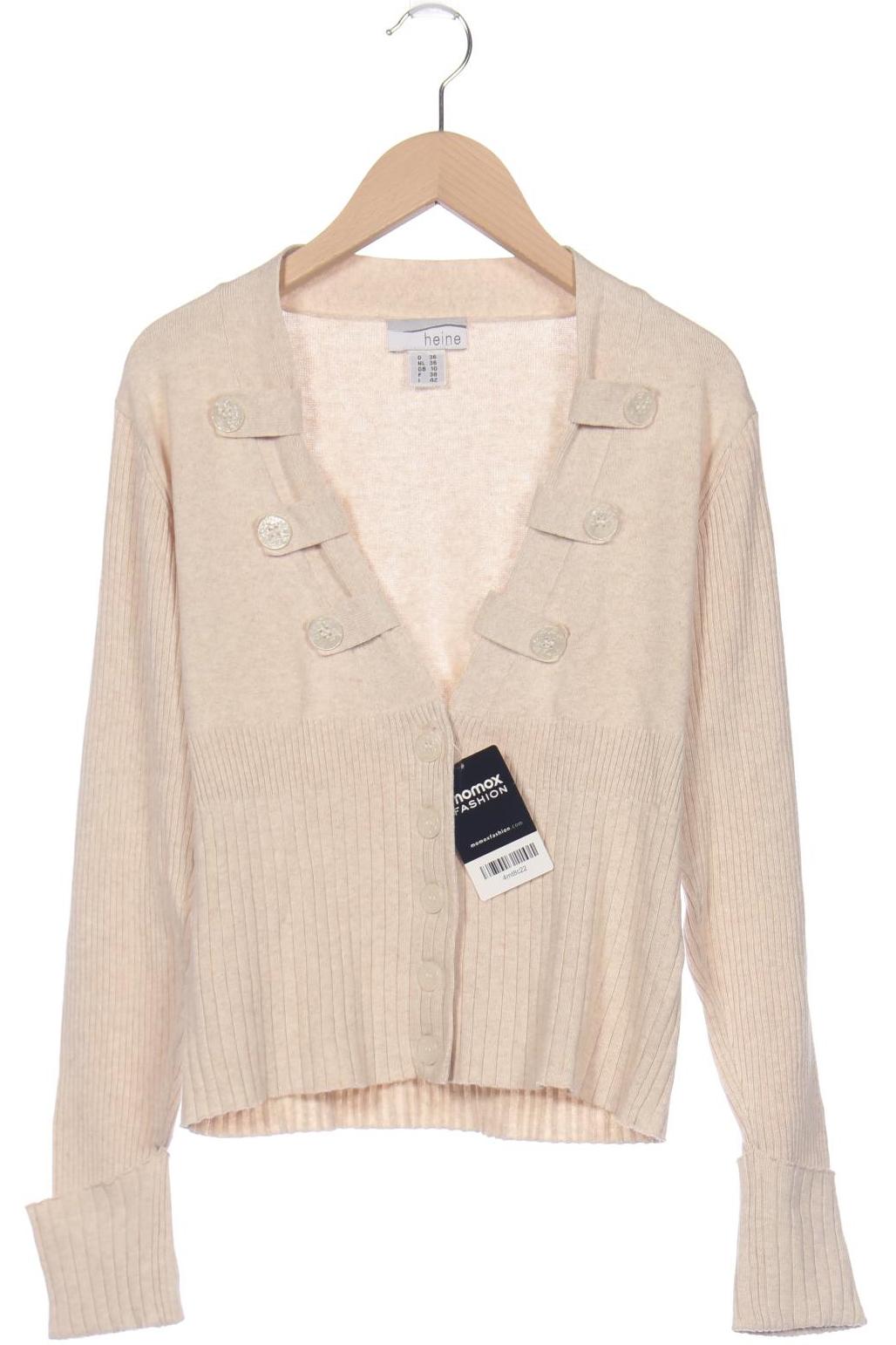 

Heine Damen Strickjacke, beige, Gr. 36