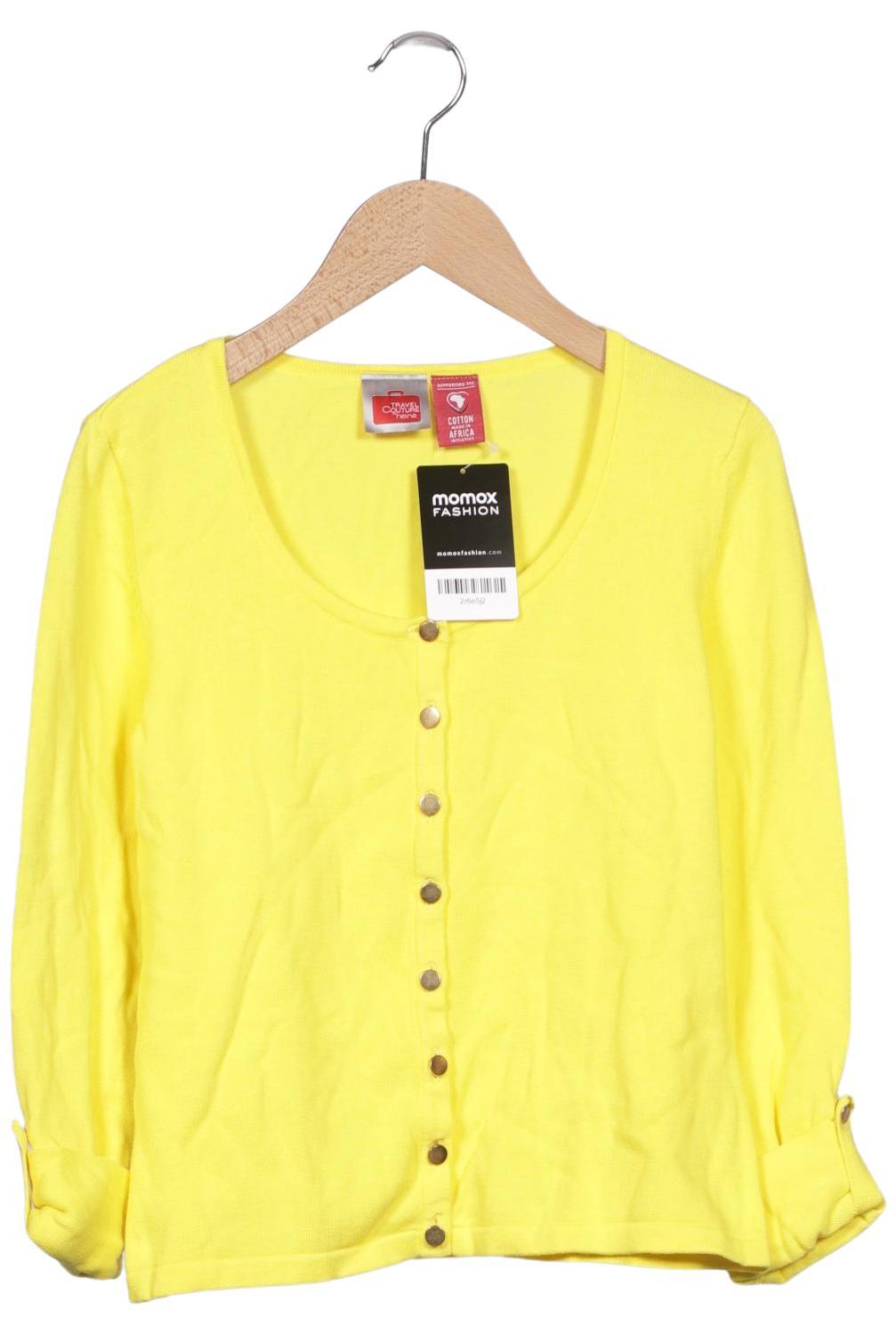 

Heine Damen Strickjacke, gelb, Gr. 36
