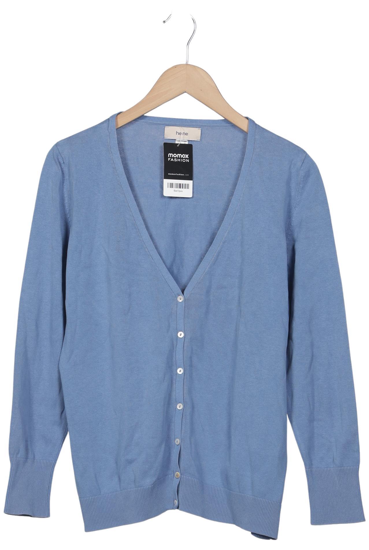 

Heine Damen Strickjacke, hellblau, Gr. 44