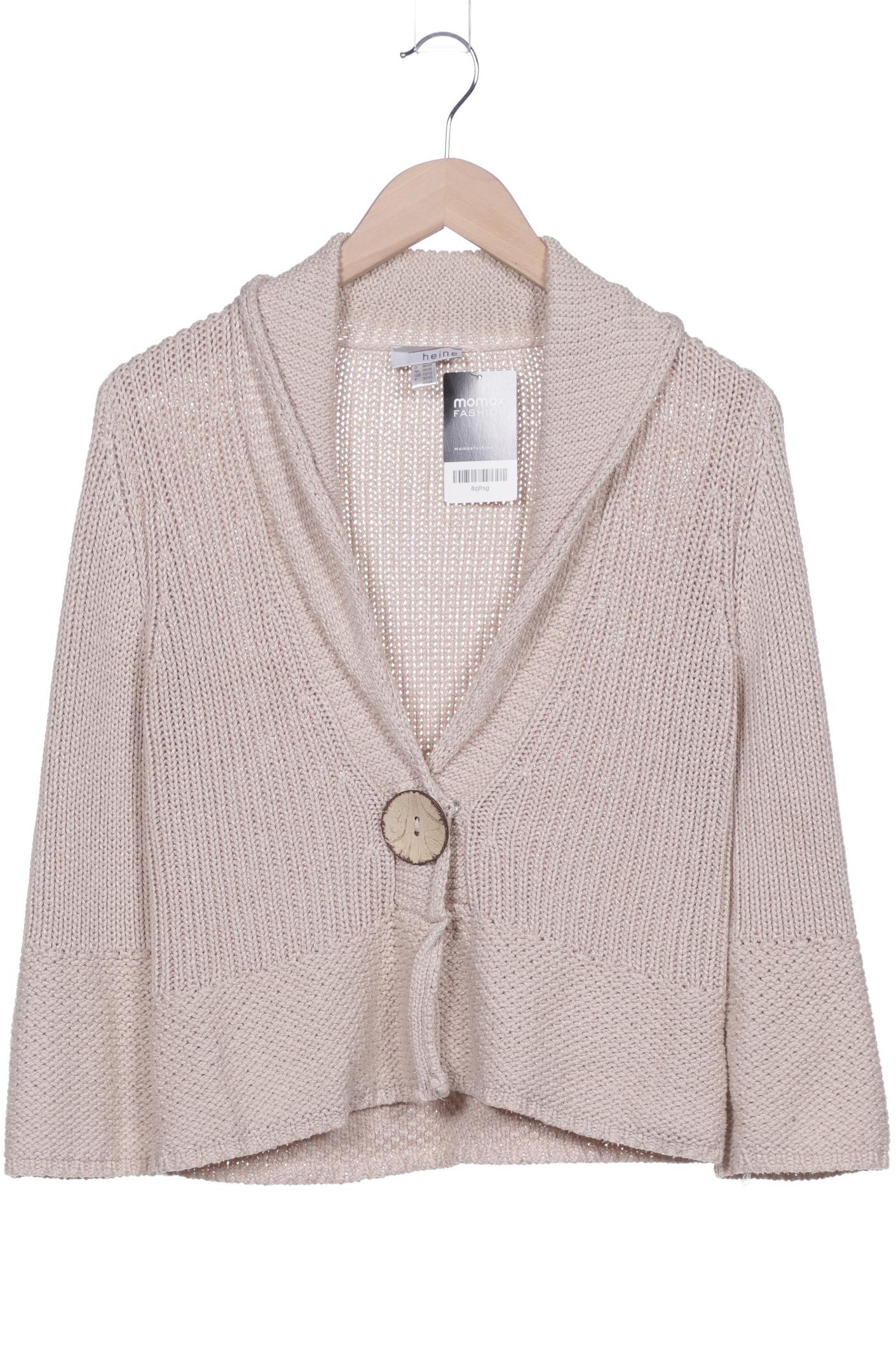 

Heine Damen Strickjacke, beige, Gr. 36