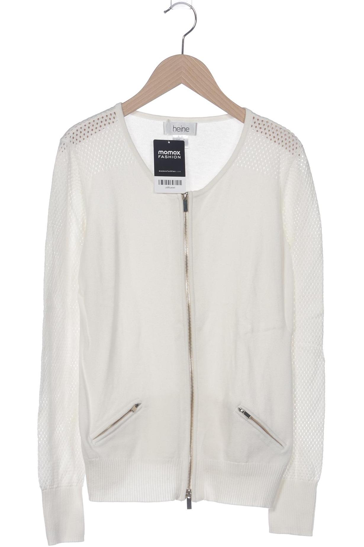 

Heine Damen Strickjacke, weiß, Gr. 38
