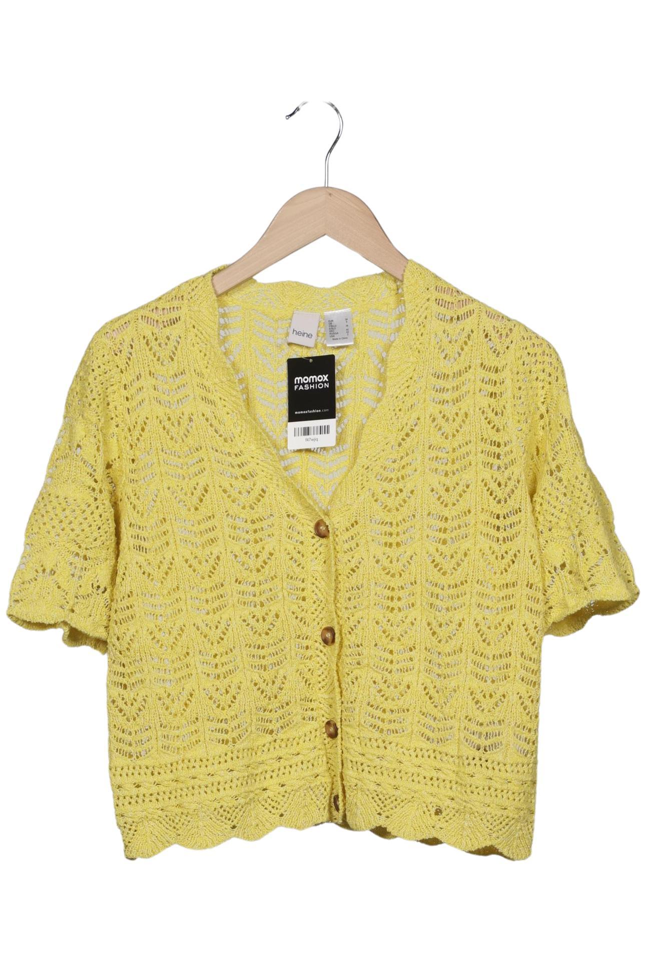 

Heine Damen Strickjacke, gelb, Gr. 34