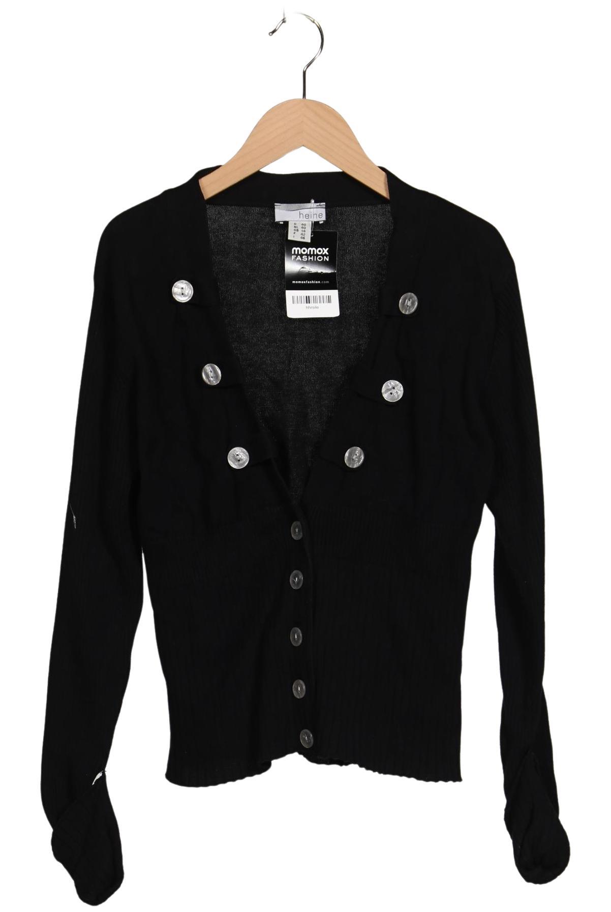 

Heine Damen Strickjacke, schwarz, Gr. 40