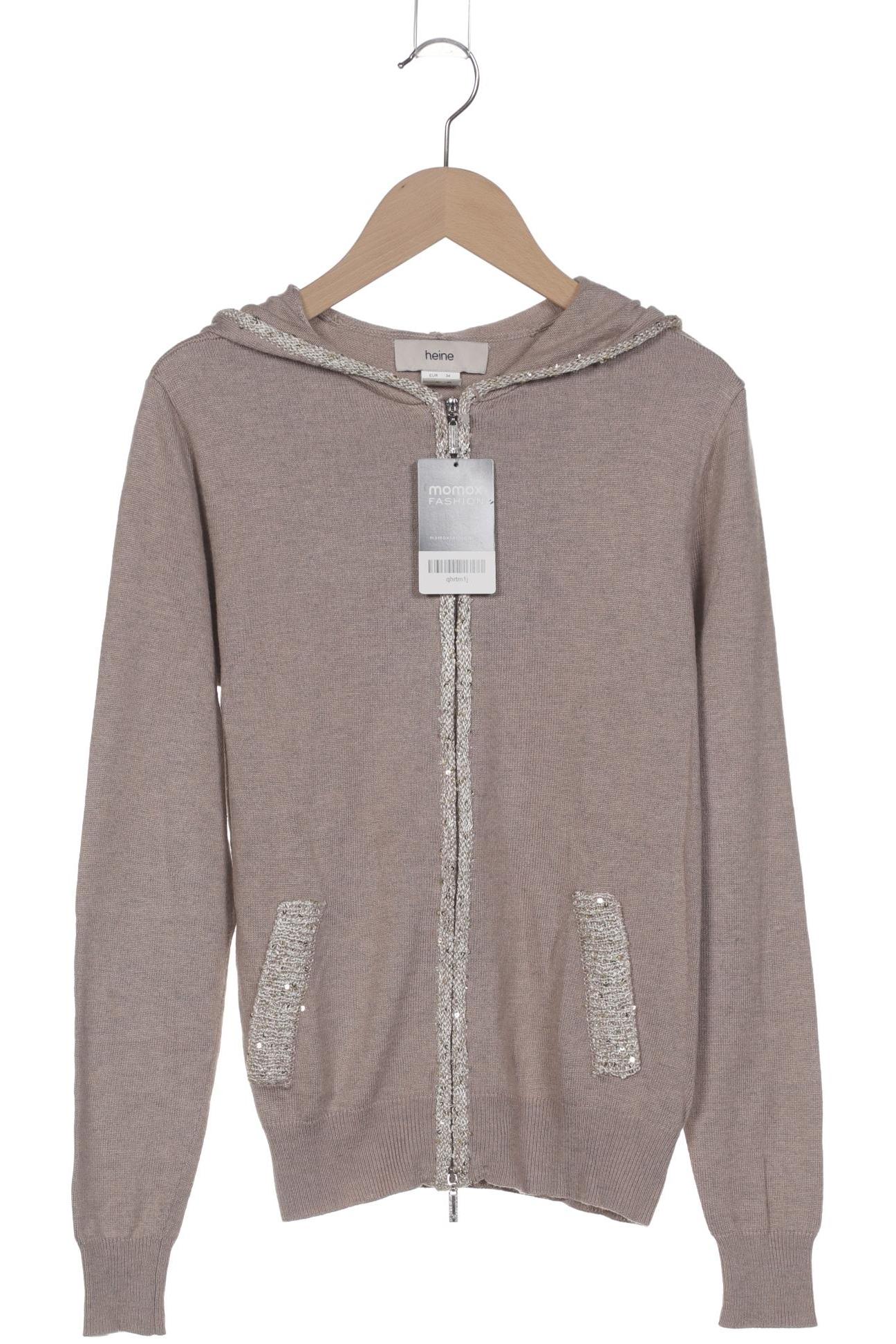 

Heine Damen Strickjacke, beige, Gr. 34