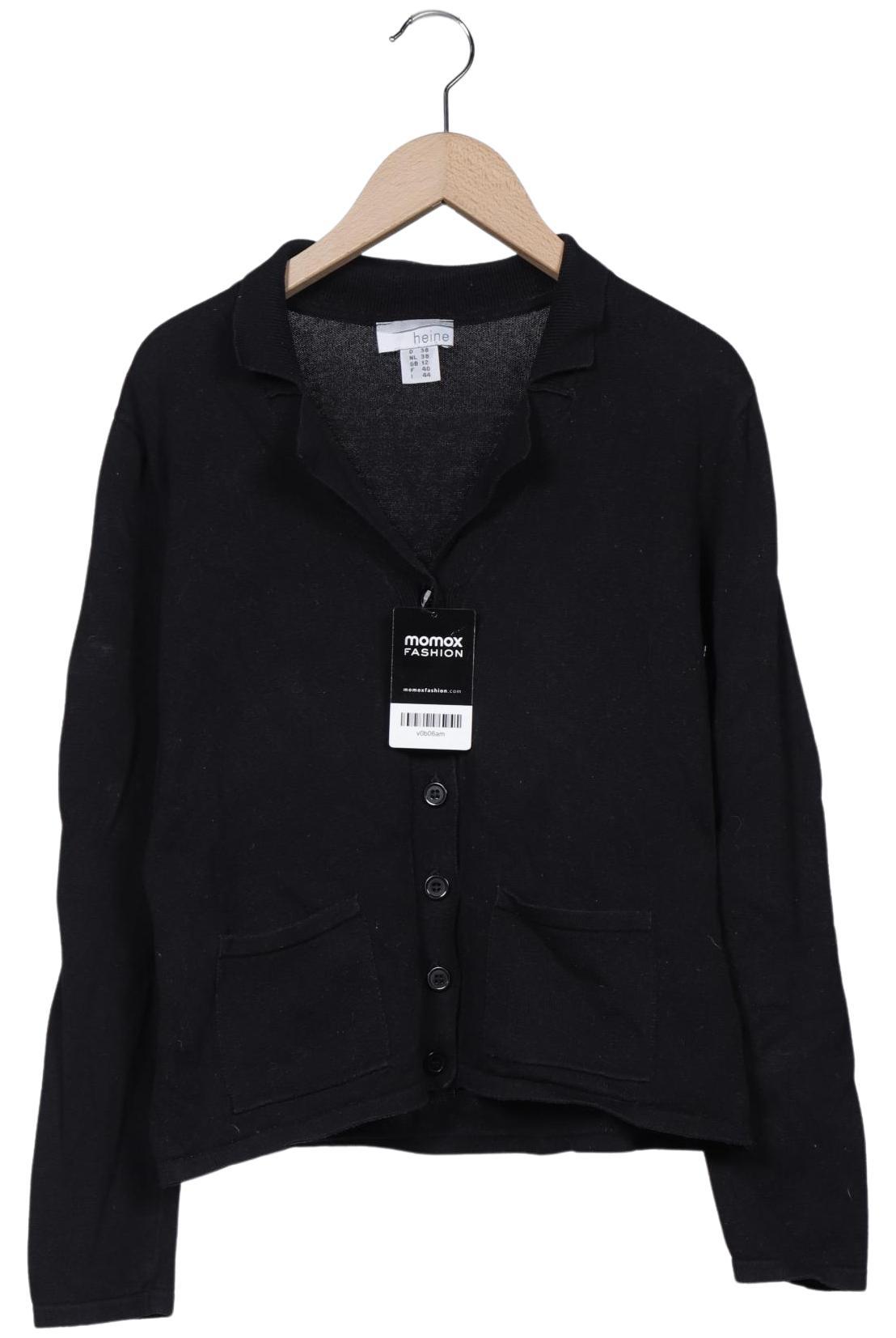 

Heine Damen Strickjacke, schwarz, Gr. 38