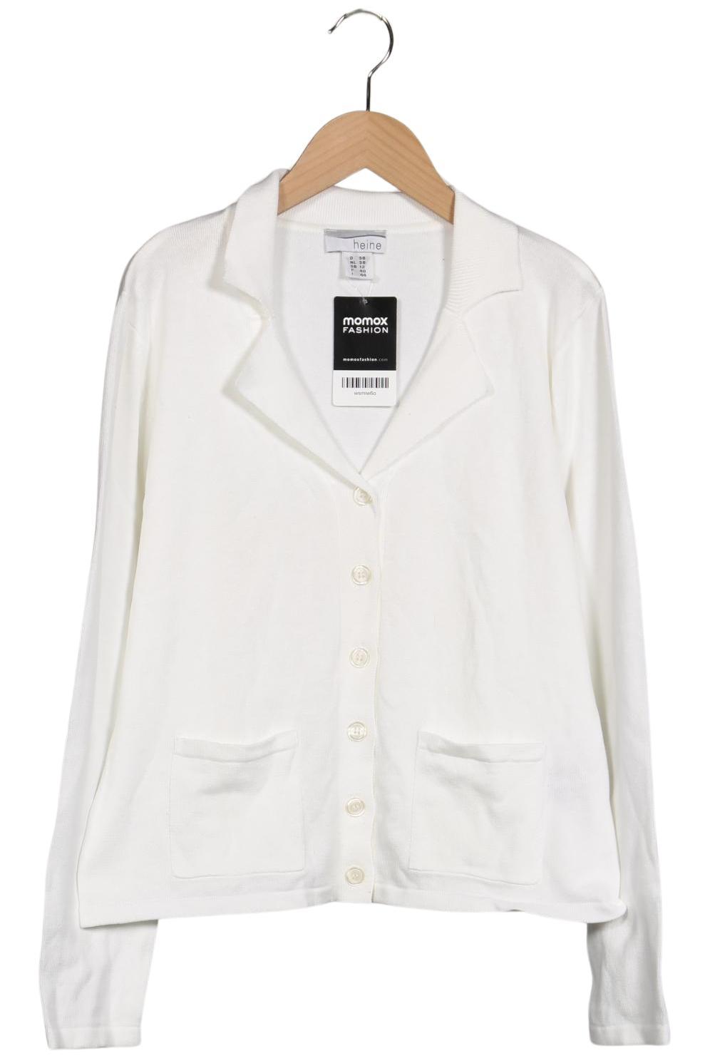 

Heine Damen Strickjacke, weiß, Gr. 38