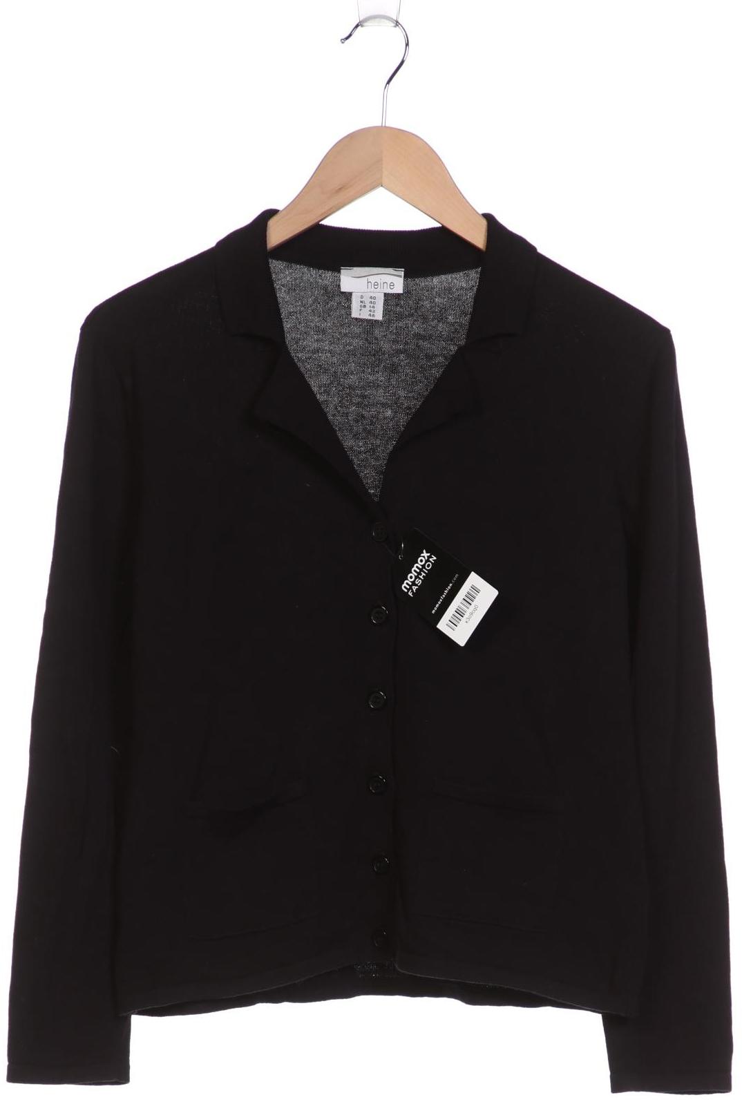 

Heine Damen Strickjacke, schwarz, Gr. 40