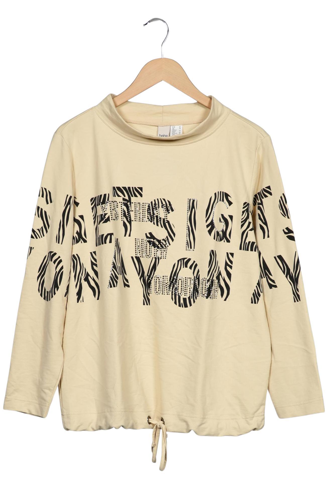 

Heine Damen Sweatshirt, beige, Gr. 42